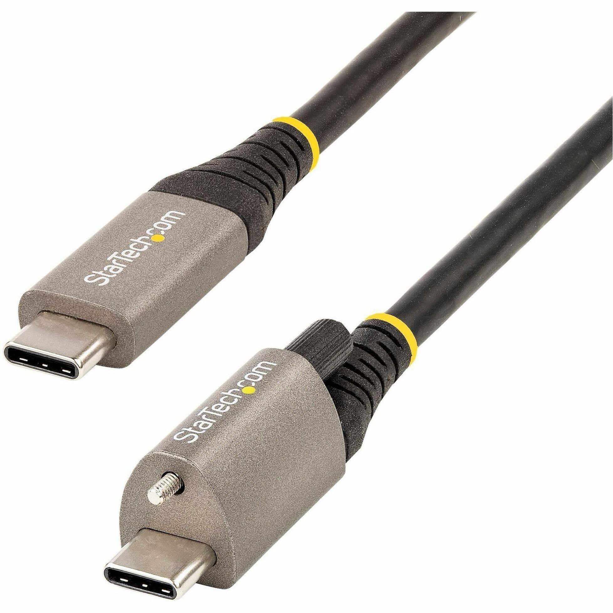 StarTech.com 3ft 1m Top Single Screw Locking USB C Cable 10Gbps, USB 3.1 Type-C Cable, 5A/100W PD, DP Alt Mode, USB-C to C Cord - Soundz Store AUSTRALIA