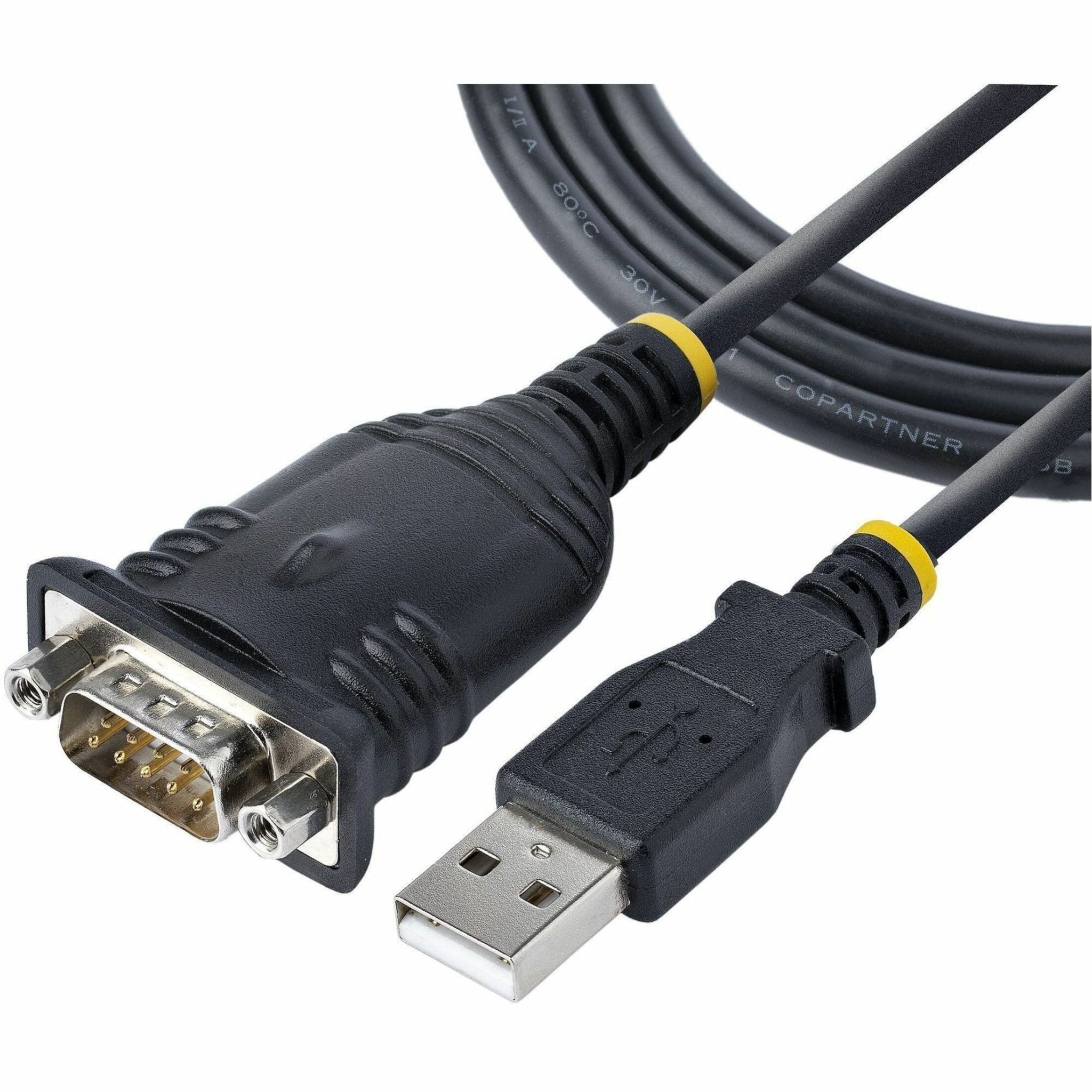 StarTech.com 3ft (1m) USB to Serial Cable, DB9 Male RS232 to USB Converter, USB to Serial Adapter, COM Port Adapter with Prolific IC - Soundz Store AUSTRALIA