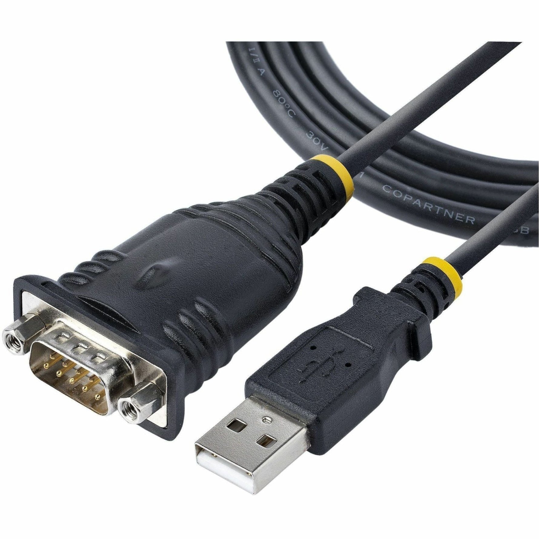 StarTech.com 3ft (1m) USB to Serial Cable, DB9 Male RS232 to USB Converter, USB to Serial Adapter, COM Port Adapter with Prolific IC - Soundz Store AUSTRALIA
