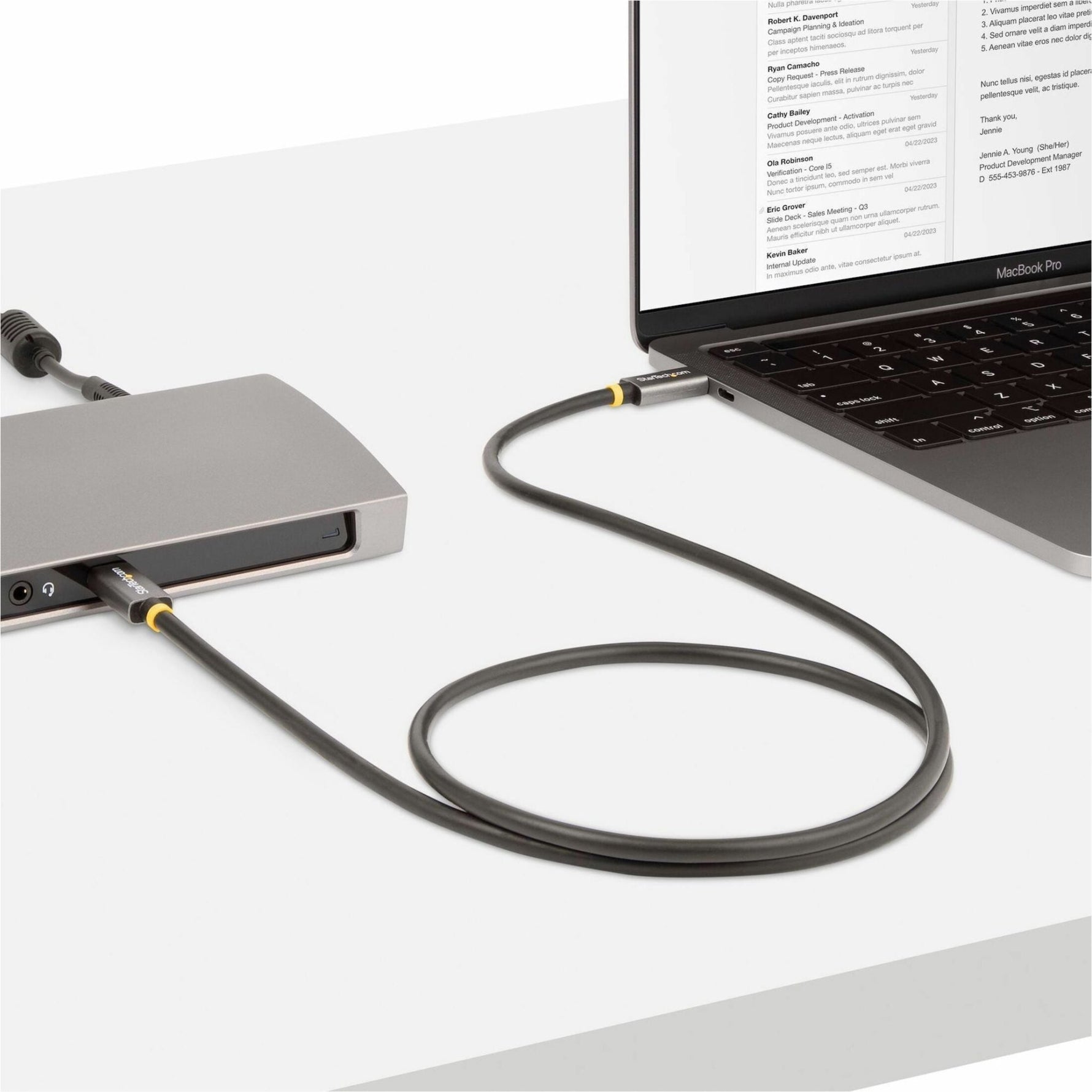 StarTech.com 3ft (1m) USB4 Cable, USB-IF Certified USB-C Cable, 40 Gbps, 100W, 8K 60Hz, Compatible w/Thunderbolt 4/3/USB 3.2, USB Type-C - Soundz Store AUSTRALIA