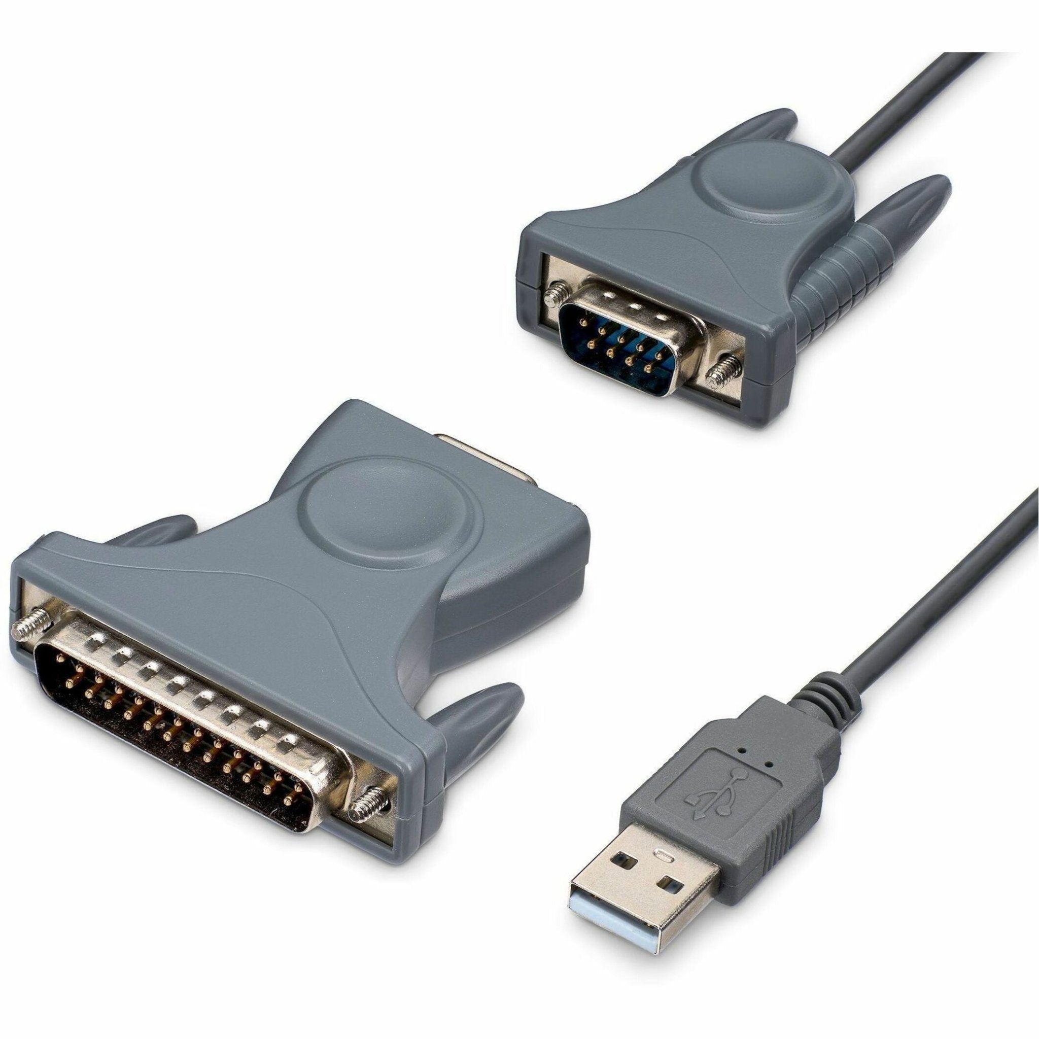 StarTech.com 3ft (91cm) 1-Port USB to Serial Cable, DB9/DB25 RS232 to USB Converter, Prolific, USB to Serial Adapter - Soundz Store AUSTRALIA
