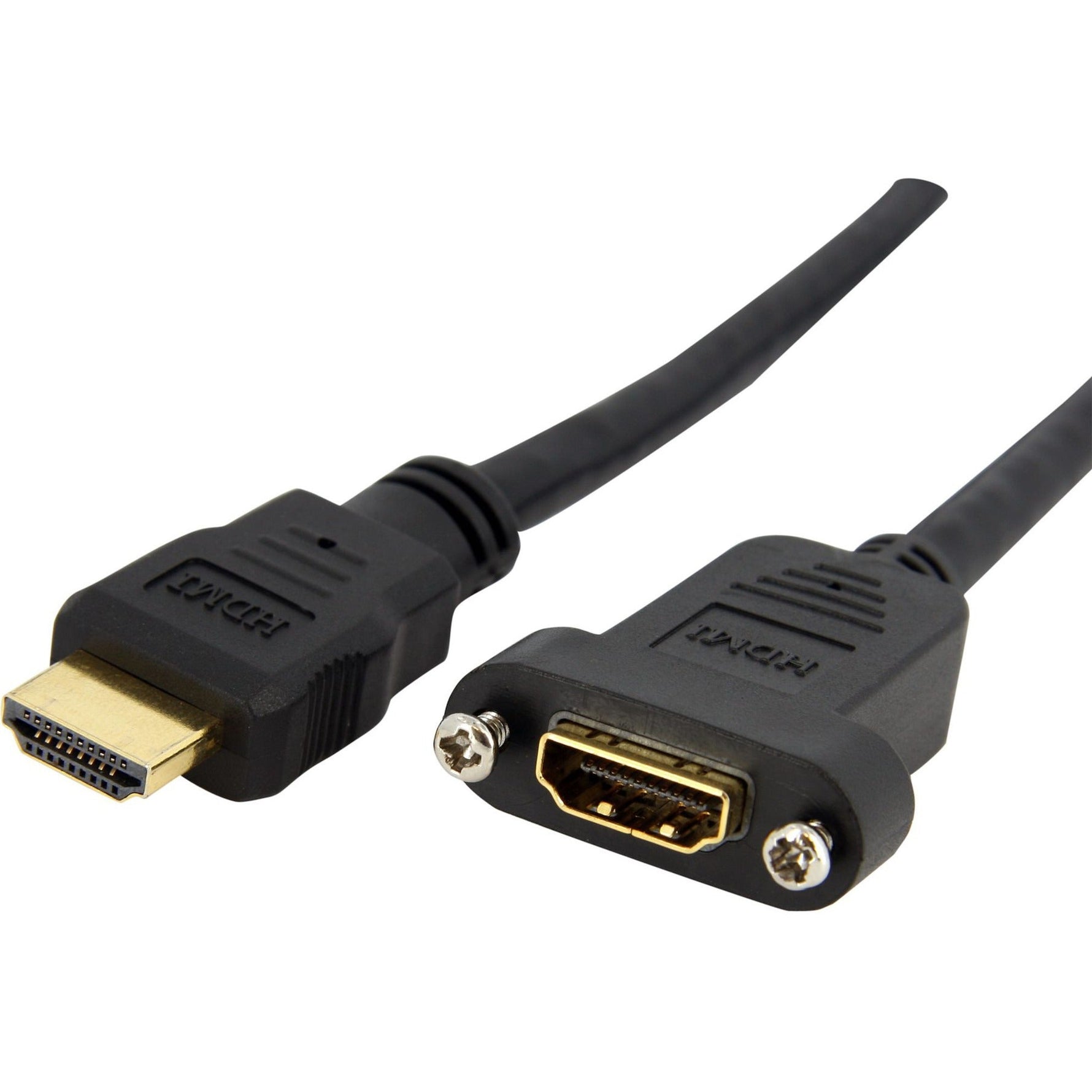 StarTech.com 3ft HDMI Female to Male Adapter, 4K High Speed Panel Mount HDMI Cable, HDMI Female to Male, HDMI Panel Mount Connector Cable - Soundz Store AUSTRALIA