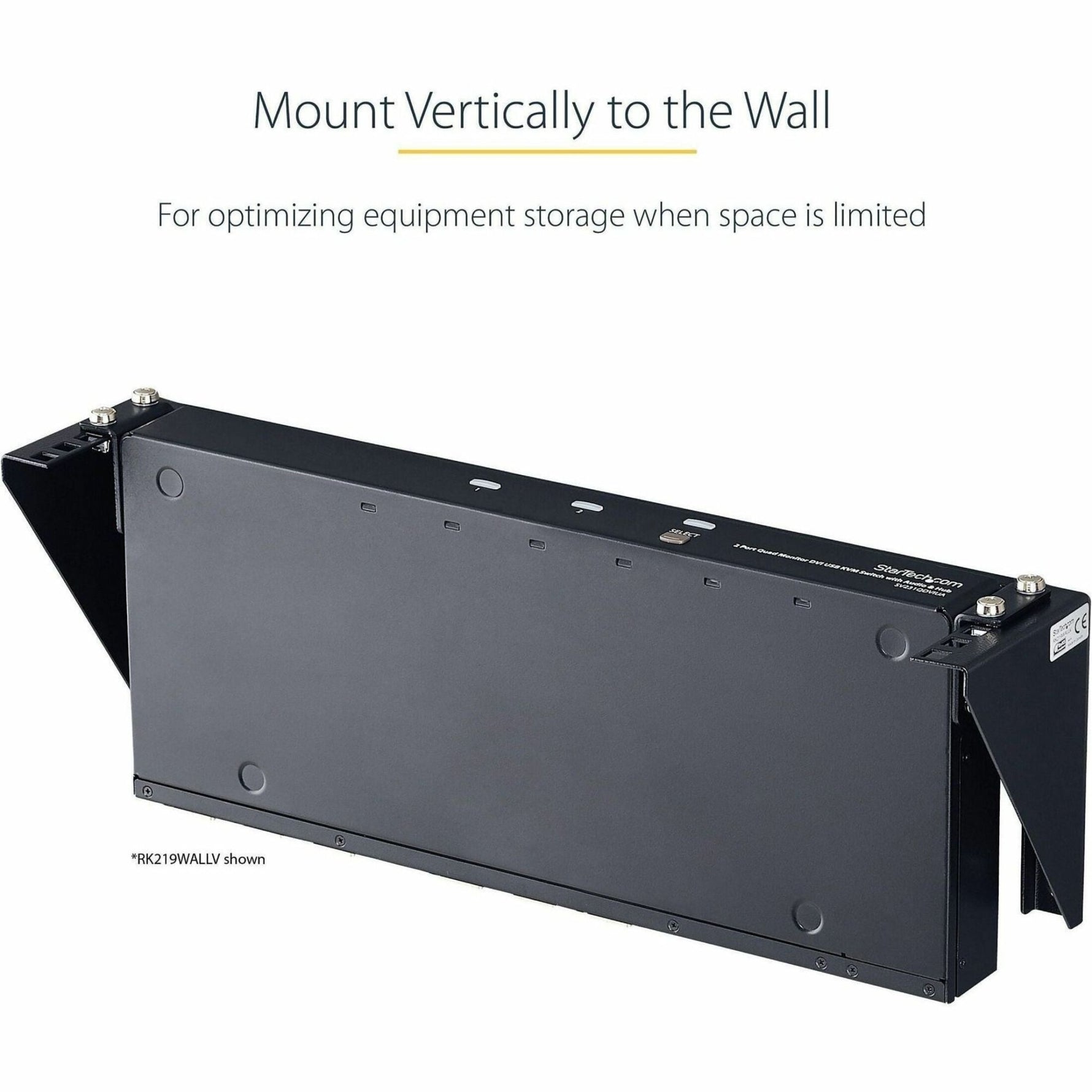 StarTech.com 3U 19' Wall Mount Vertical Rack Bracket, Patch Panel Wall Mount Bracket for AV/IT Equipment, 3U Rack for Cabinet/Server Room - Soundz Store AUSTRALIA