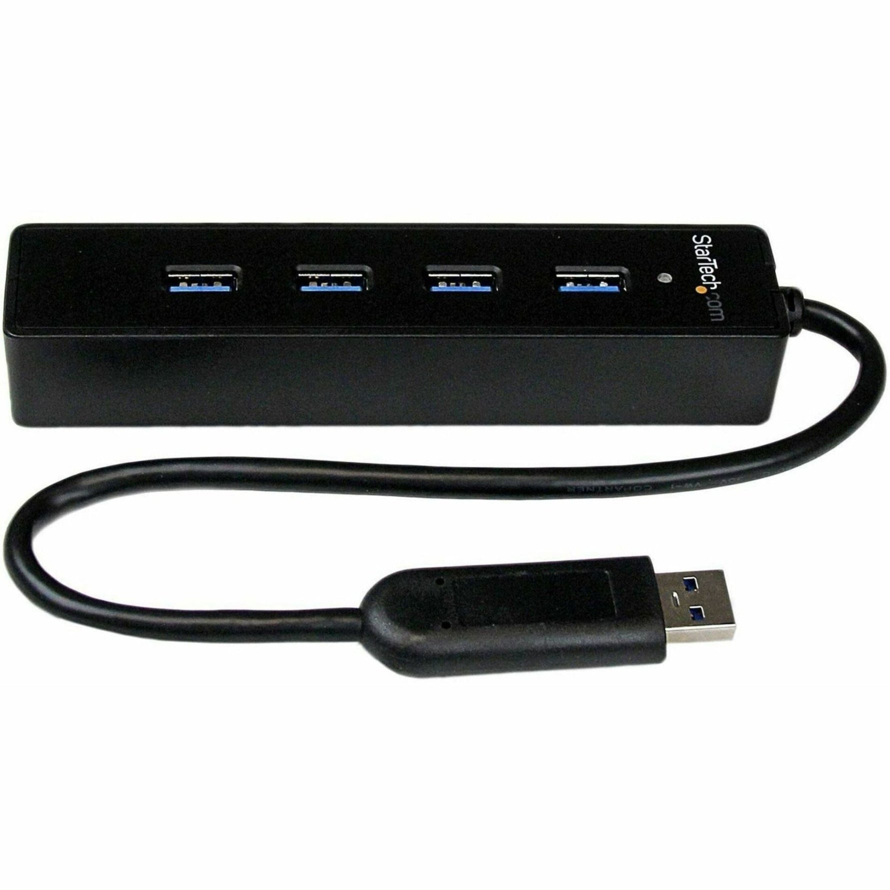 StarTech.com 4 Port Portable SuperSpeed USB 3.0 Hub with Built-in Cable - 5Gbps - Soundz Store AUSTRALIA