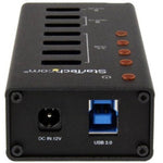 StarTech.com 4 Port USB 3.0 Hub plus 3 Dedicated USB Charging Ports (2 x 1A & 1 x 2A) - 5Gbps - Wall Mountable Metal Enclosure - Soundz Store AUSTRALIA