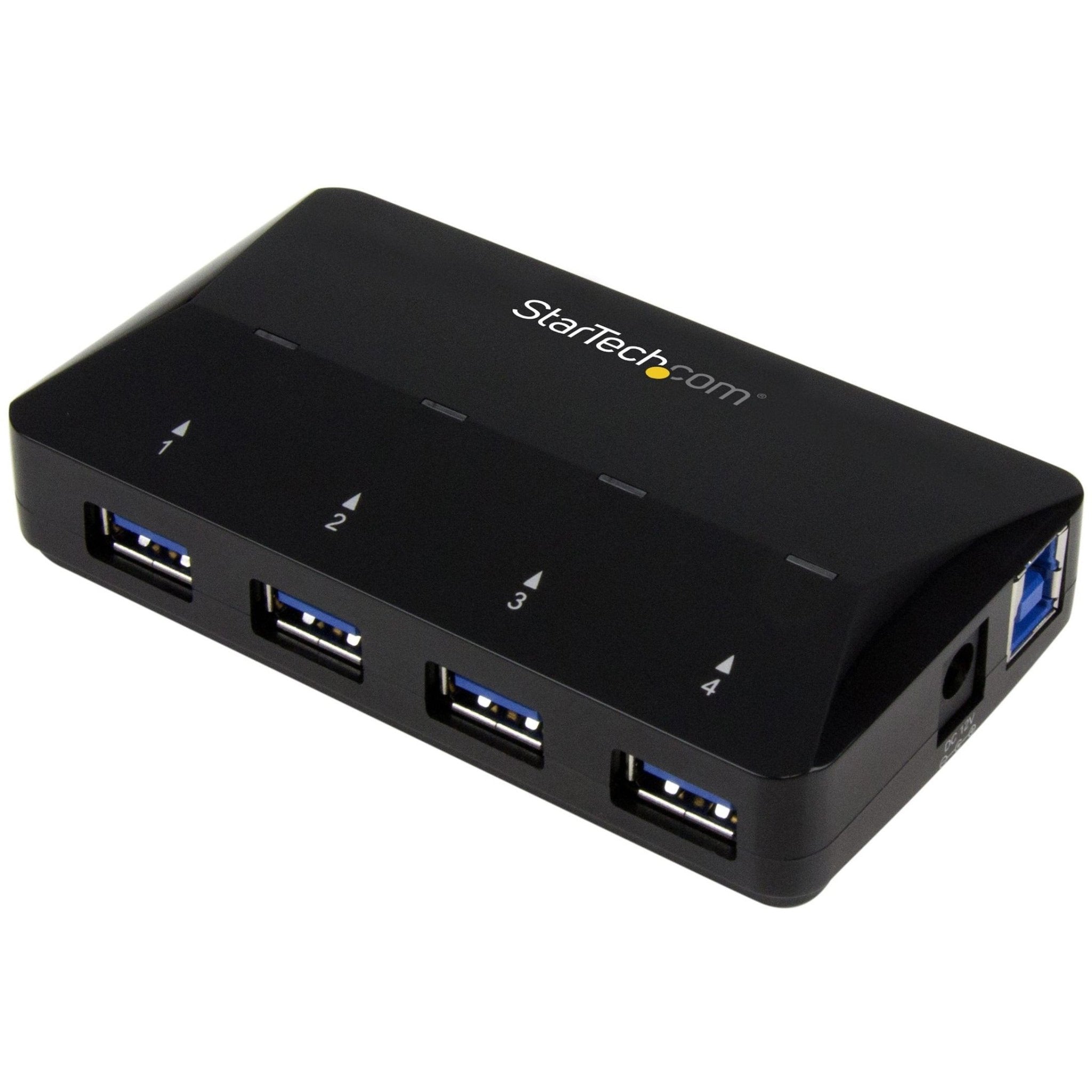 StarTech.com 4-Port USB 3.0 Hub plus Dedicated Charging Port - 5Gbps - 1 x 2.4A Port - Desktop USB Hub and Fast-Charging Station - Soundz Store AUSTRALIA