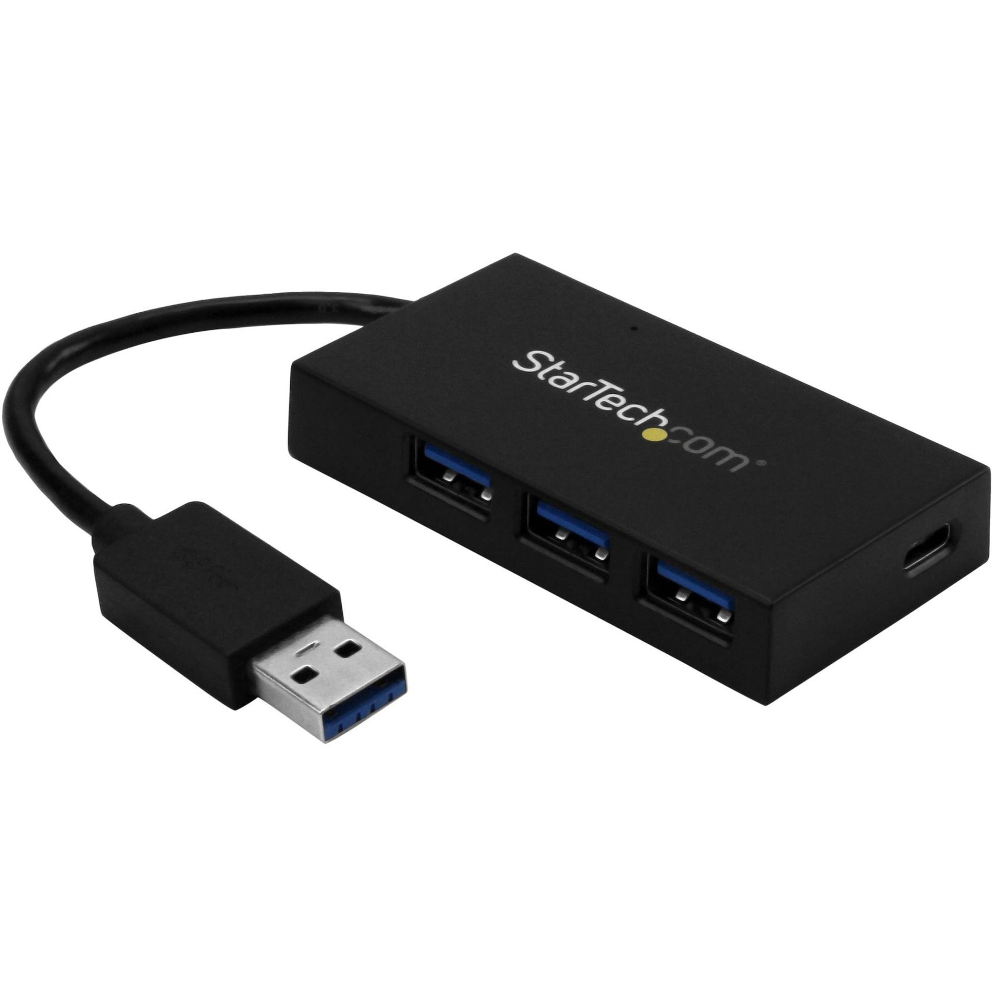 StarTech.com 4 Port USB 3.0 Hub - USB Type-A to 1x USB-C & 3x USB-A SuperSpeed 5Gbps - USB Bus Powered - Portable/Laptop USB 3.2 Gen 1 Hub - Soundz Store AUSTRALIA