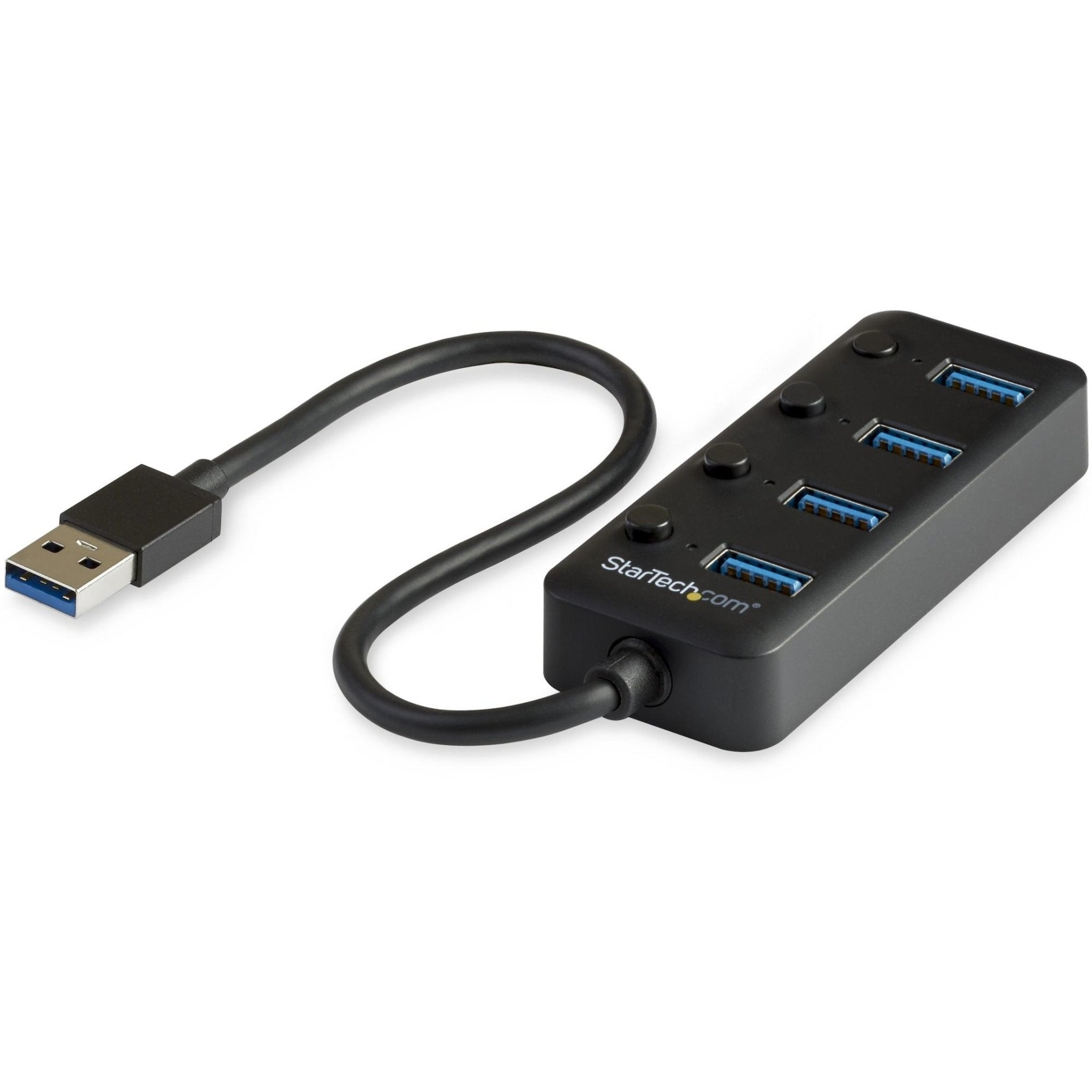 StarTech.com 4 Port USB 3.0 Hub - USB Type-A to 4x USB-A with Individual On/Off Port Switches - SuperSpeed 5Gbps USB 3.2 Gen 1 - Bus Power - Soundz Store AUSTRALIA