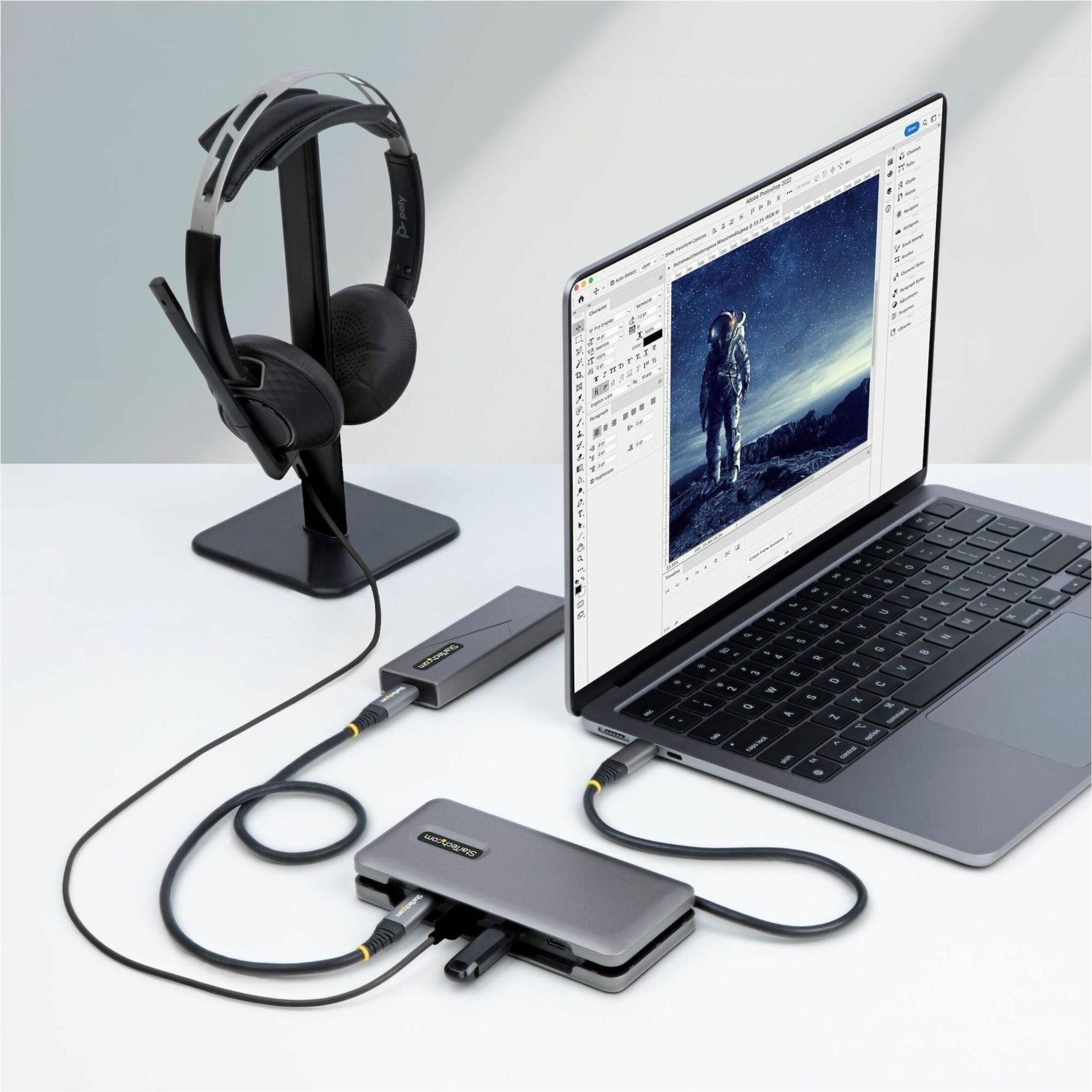 StarTech.com 4-Port USB-C Hub, USB 3.2 Gen 2, 10Gbps, 100W Power Delivery Pass-Through, 12.6in (32cm) Cable, Portable USB Expansion Hub - Soundz Store AUSTRALIA