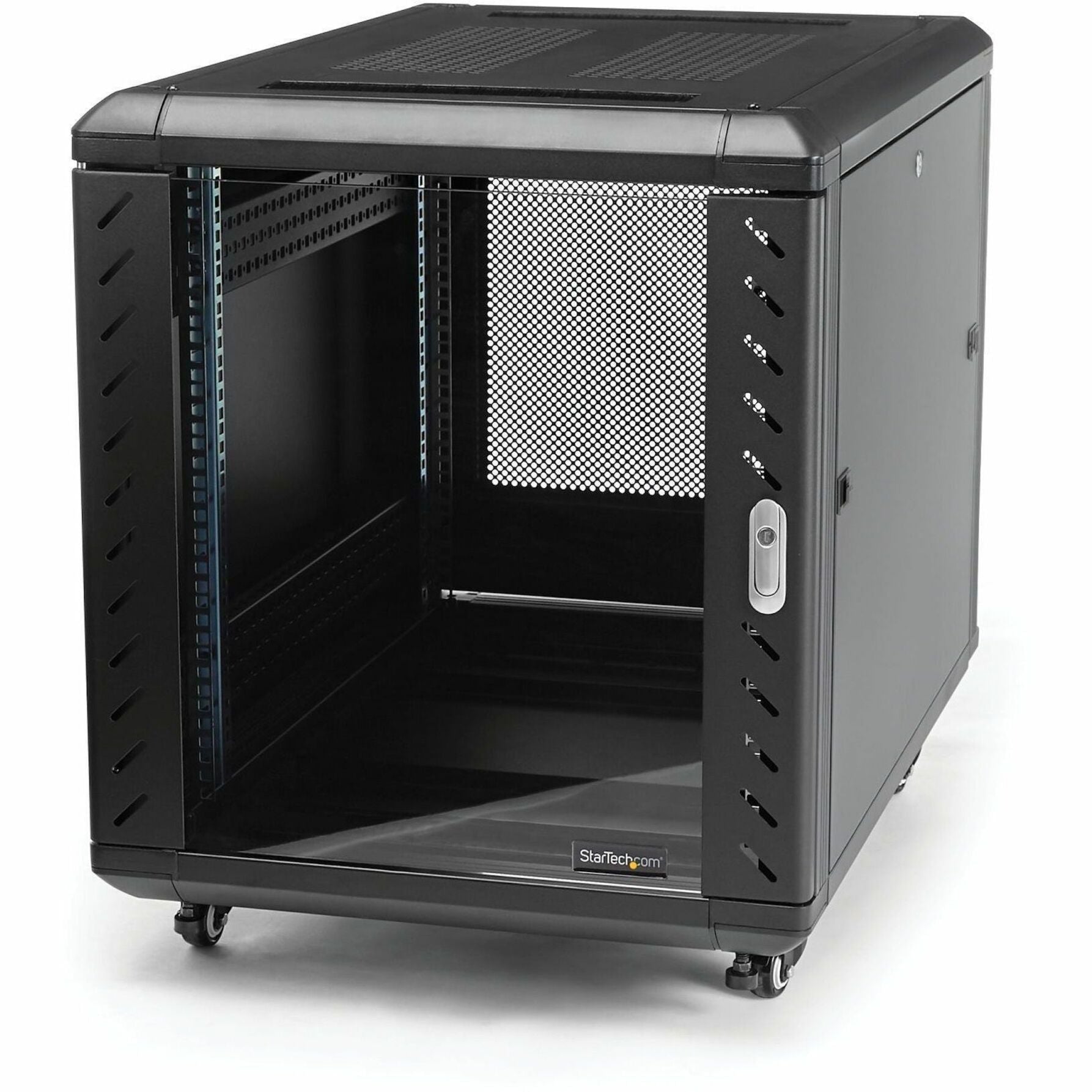 StarTech.com 4-Post 12U Server Rack Cabinet, 19' Data Rack Cabinet for Computer / IT Equipment, Home Network Rack, Half Height Server Rack - Soundz Store AUSTRALIA