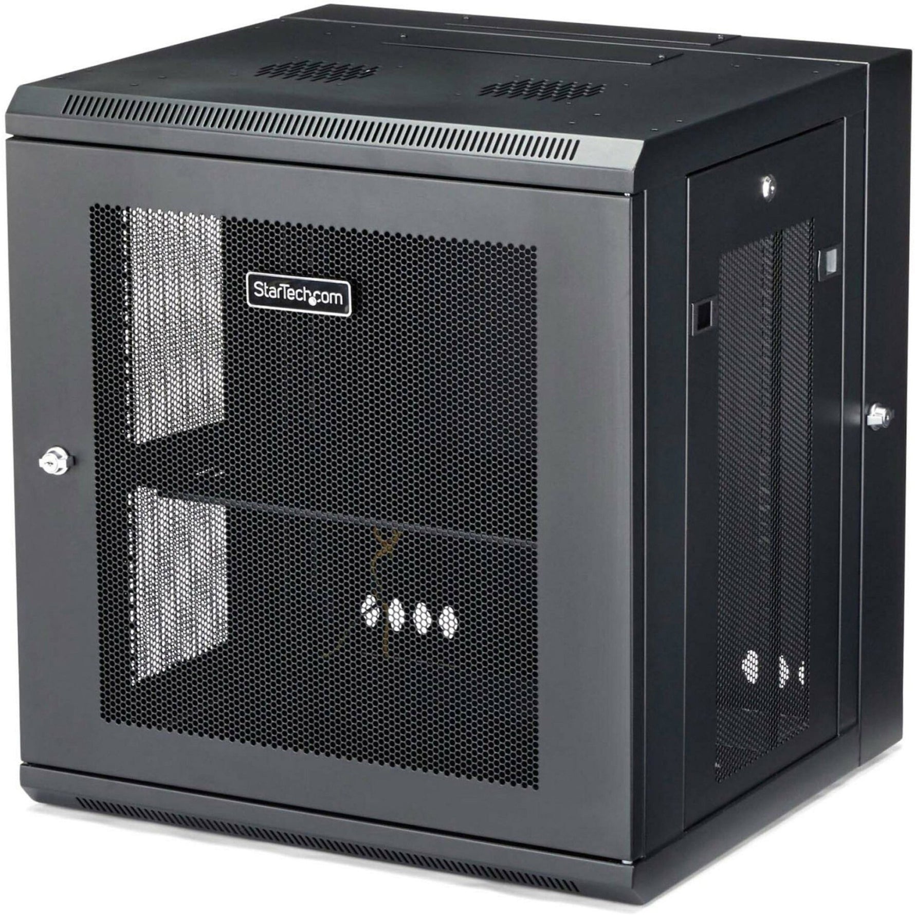 StarTech.com 4-Post 12U Wall Mount Network Cabinet, 19' Hinged Wall-Mounted Server Rack for IT Equipment, Flexible Lockable Rack Enclosure - Soundz Store AUSTRALIA