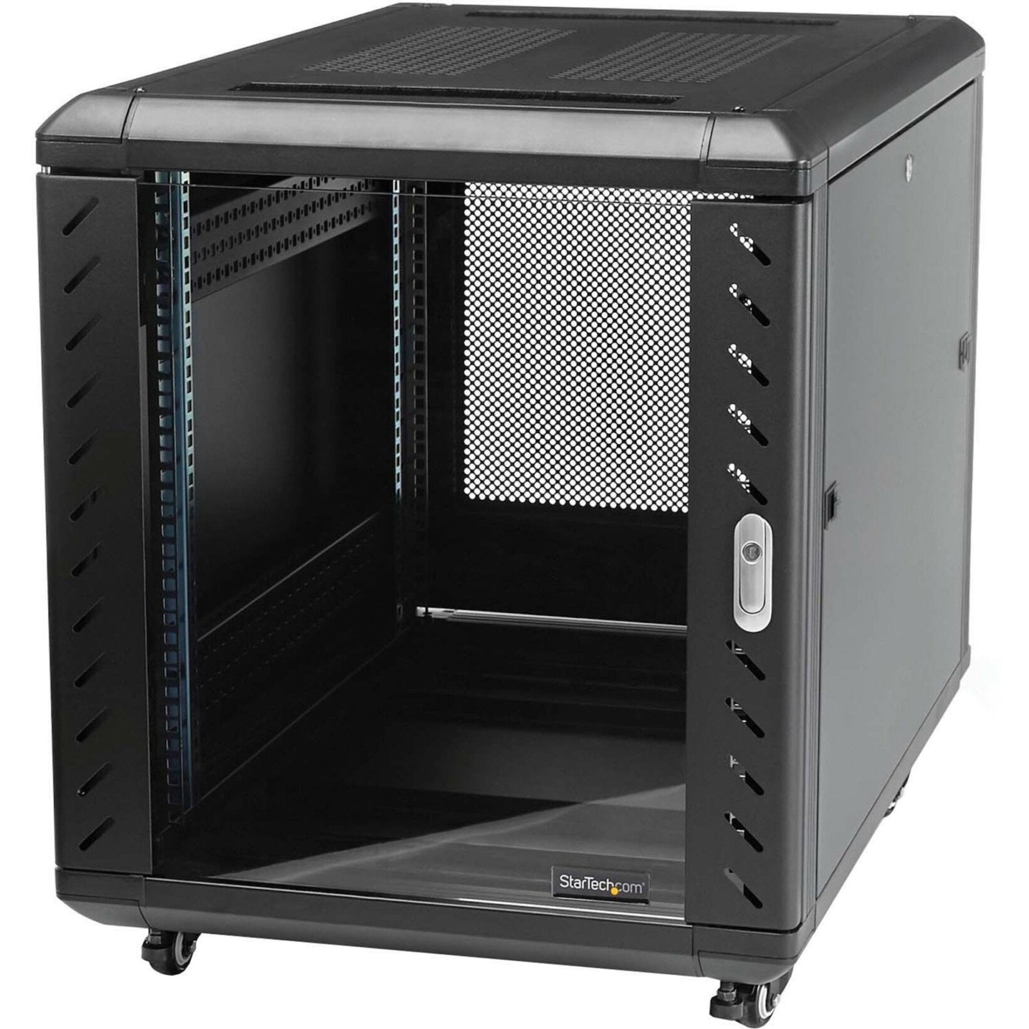 StarTech.com 4-Post 15U Server Rack Cabinet, 19' Data Rack Cabinet for Computer / IT Equipment, Home Network Rack, Half Height Server Rack - Soundz Store AUSTRALIA