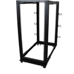 StarTech.com 4-Post 25U Mobile Open Frame Server Rack, 19in Network Rack with Casters, Rolling Rack for Computer/AV/Data/IT Equipment - Soundz Store AUSTRALIA