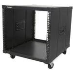 StarTech.com 4-Post 9U Mobile Open Frame Server Rack, 19' Network Rolling Rack for Narrow Spaces, Small Data Rack with Casters, TAA - Soundz Store AUSTRALIA