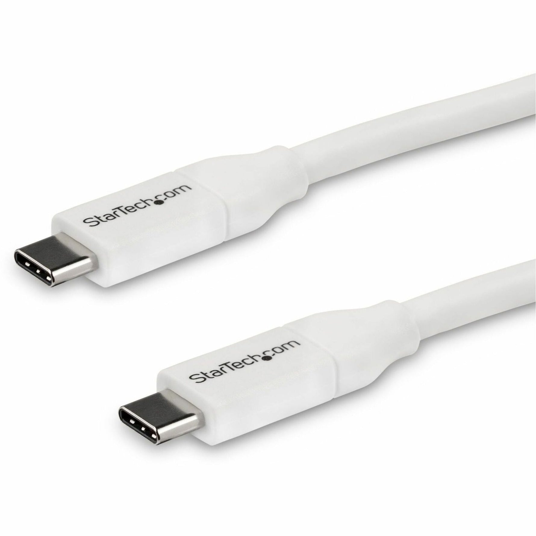 StarTech.com 4m 13 ft USB C to USB C Cable w/ 5A PD - M/M - White - USB 2.0 - USB-IF Certified - USB Type C Cable - USB C Charging Cable - USB C PD Cable - Soundz Store AUSTRALIA