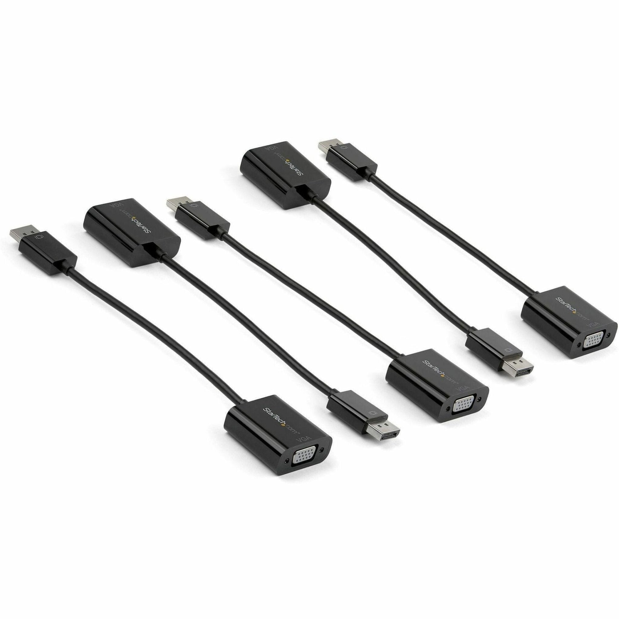 StarTech.com 5-Pack DisplayPort to VGA Adapter - DisplayPort 1.2 to VGA Monitor Active Adapter - DP to VGA Video Converter Dongle - M/F - Soundz Store AUSTRALIA