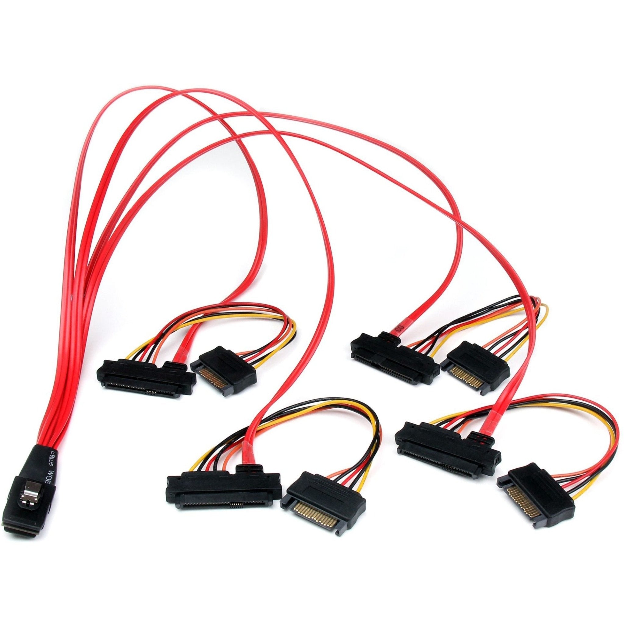 StarTech.com 50cm Internal Serial Attached SCSI Mini SAS Cable - SFF8087 to 4x SFF8482 - Soundz Store AUSTRALIA