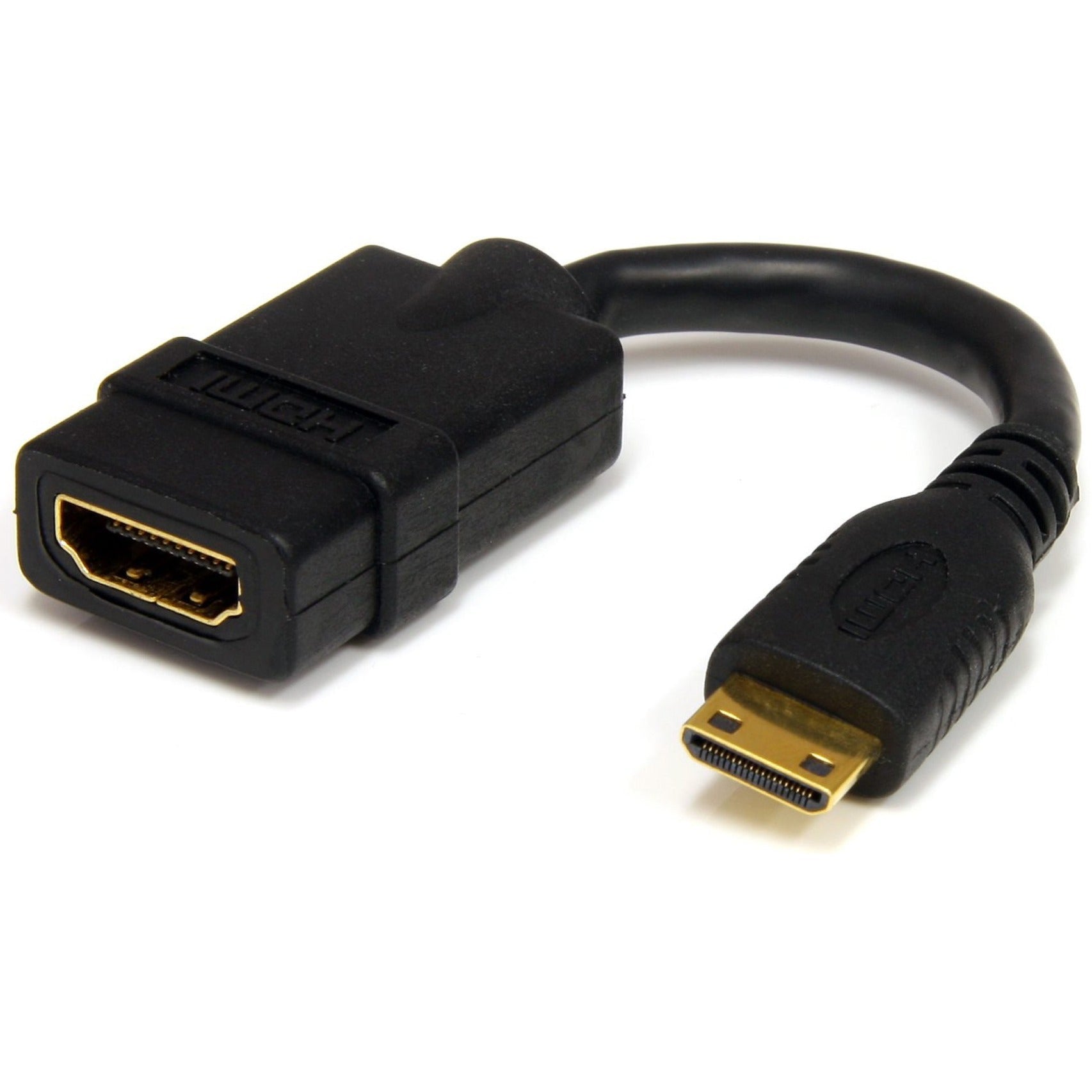 StarTech.com 5in Mini HDMI to HDMI Adapter, 4K High Speed HDMI Adapter, 4K 30Hz Ultra HD High Speed HDMI Adapter, UHD Mini HDMI Adapter 4K - Soundz Store AUSTRALIA
