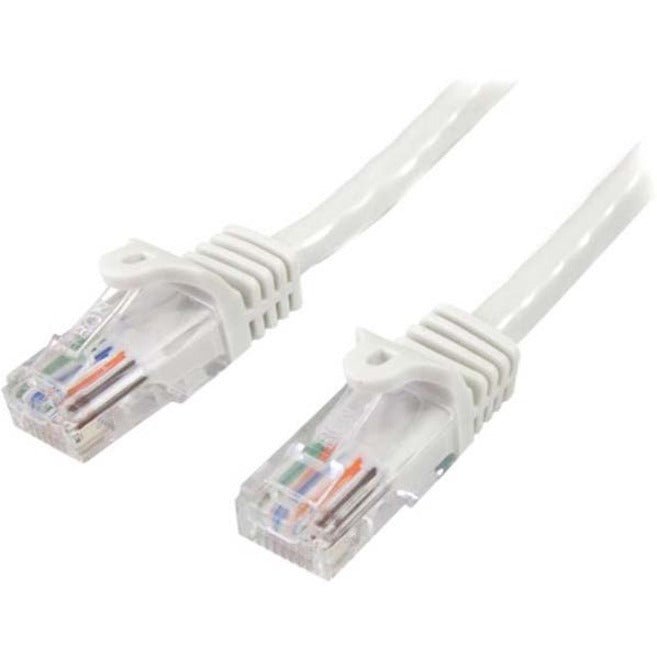 StarTech.com 5m White Cat5e Patch Cable with Snagless RJ45 Connectors - Long Ethernet Cable - 5 m Cat 5e UTP Cable - Soundz Store AUSTRALIA