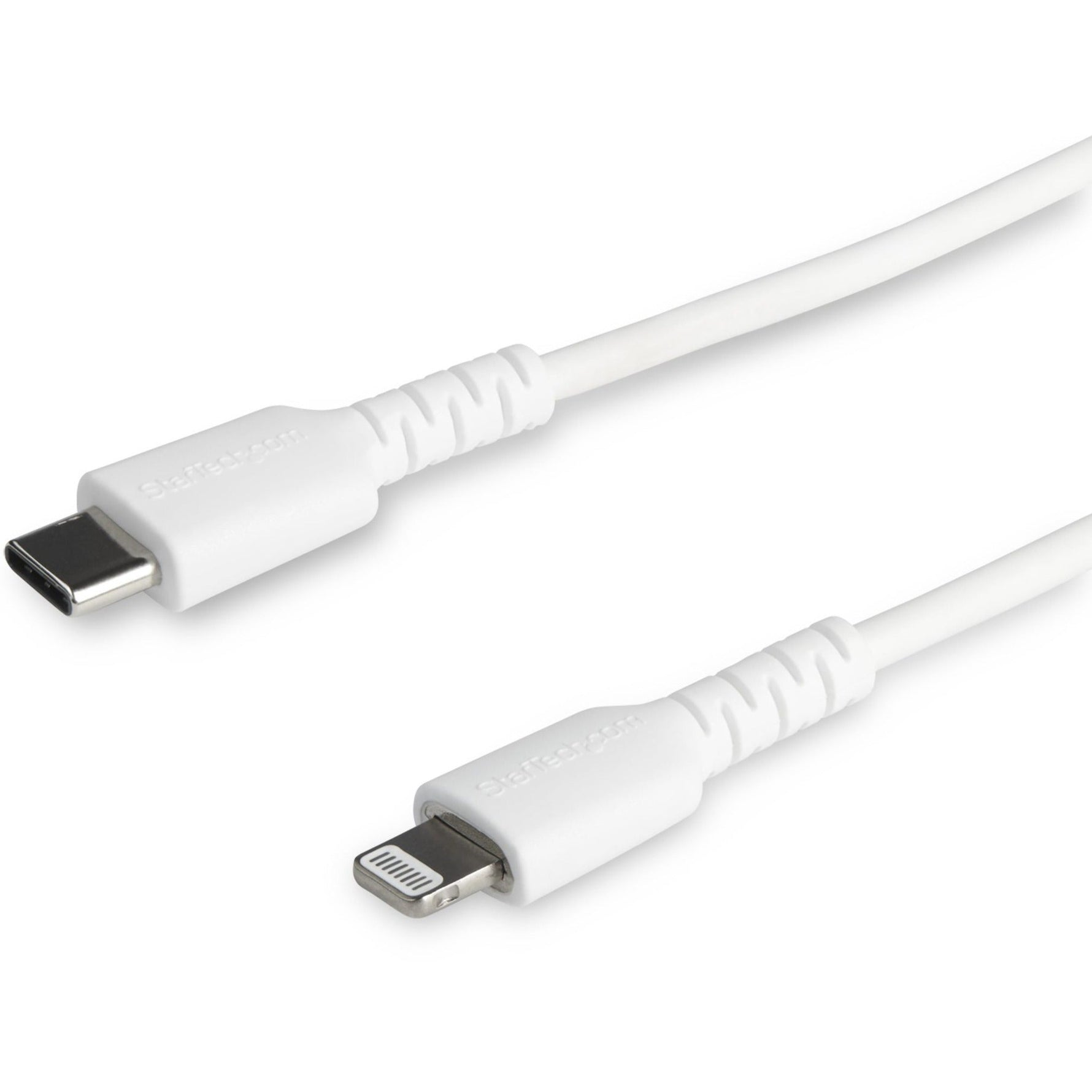 StarTech.com 6 foot/2m Durable White USB-C to Lightning Cable, Rugged Heavy Duty Charging/Sync Cable for Apple iPhone/iPad MFi Certified - Soundz Store AUSTRALIA