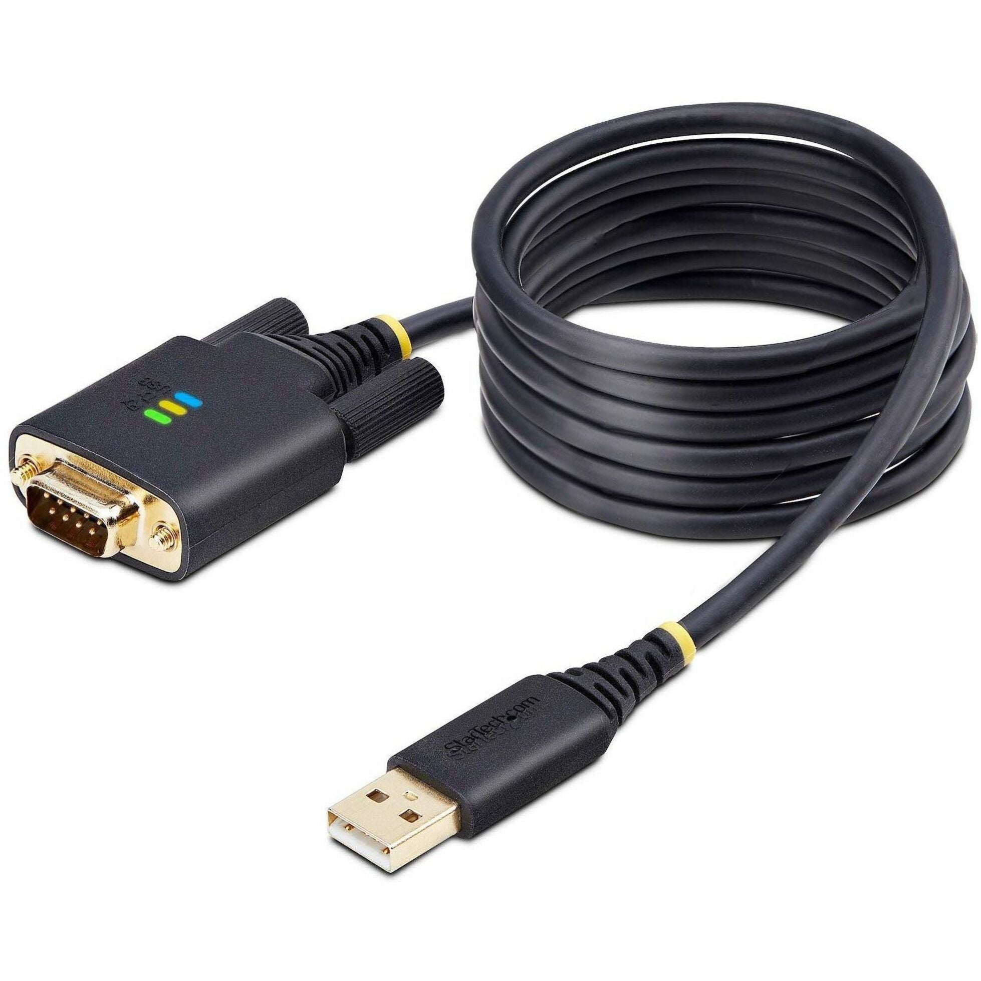StarTech.com 6.6ft/2m USB to Null Modem Serial Adapter Cable, COM Retention, FTDI, RS232, Changeable DB9 Screws/Nuts, Windows/macOS/Linux - Soundz Store AUSTRALIA