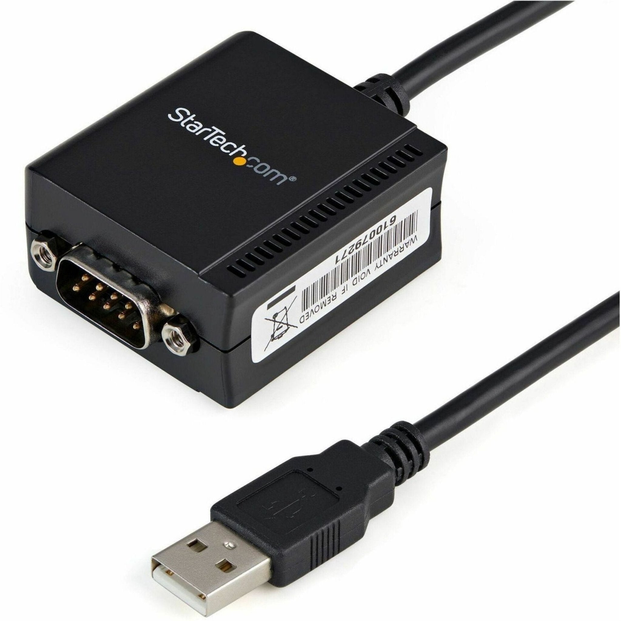 StarTech.com 6ft (1.8m) 1-Port FTDI USB to Serial RS232 Adapter Cable with COM Retention, USB to RS232 Adapter - TAA - Soundz Store AUSTRALIA