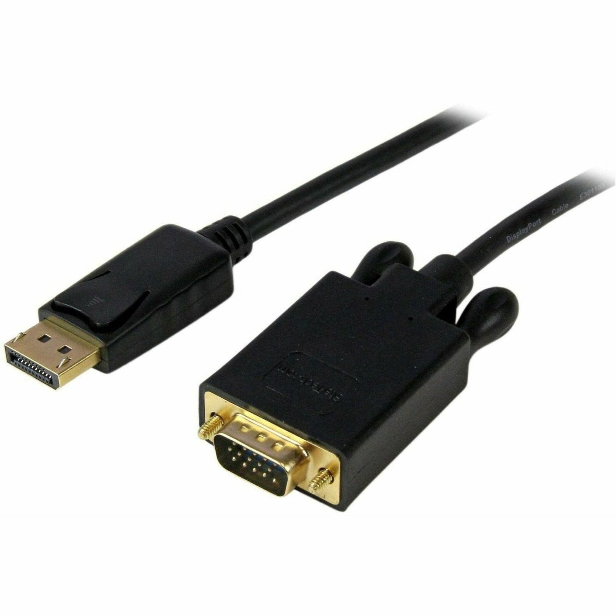 StarTech.com 6ft (1.8m) DisplayPort to VGA Cable, Active DisplayPort to VGA Adapter Cable, 1080p Video, DP to VGA Monitor Converter Cable - Soundz Store AUSTRALIA