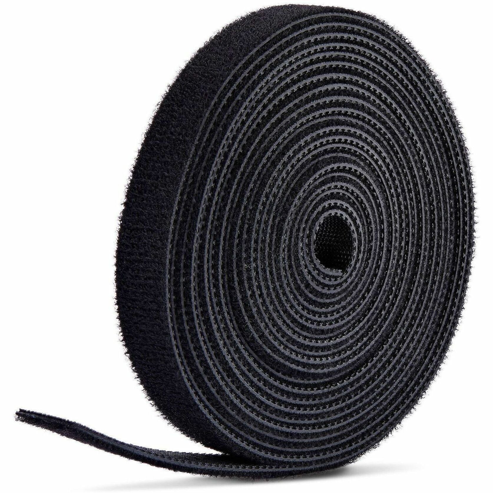 StarTech.com 75ft (22.8m) Hook and Loop Roll, 0.5in Wide, Black, Cut-to-Size Reusable Cable Ties, Fastener Tape, Adjustable Fabric Wraps - Soundz Store AUSTRALIA