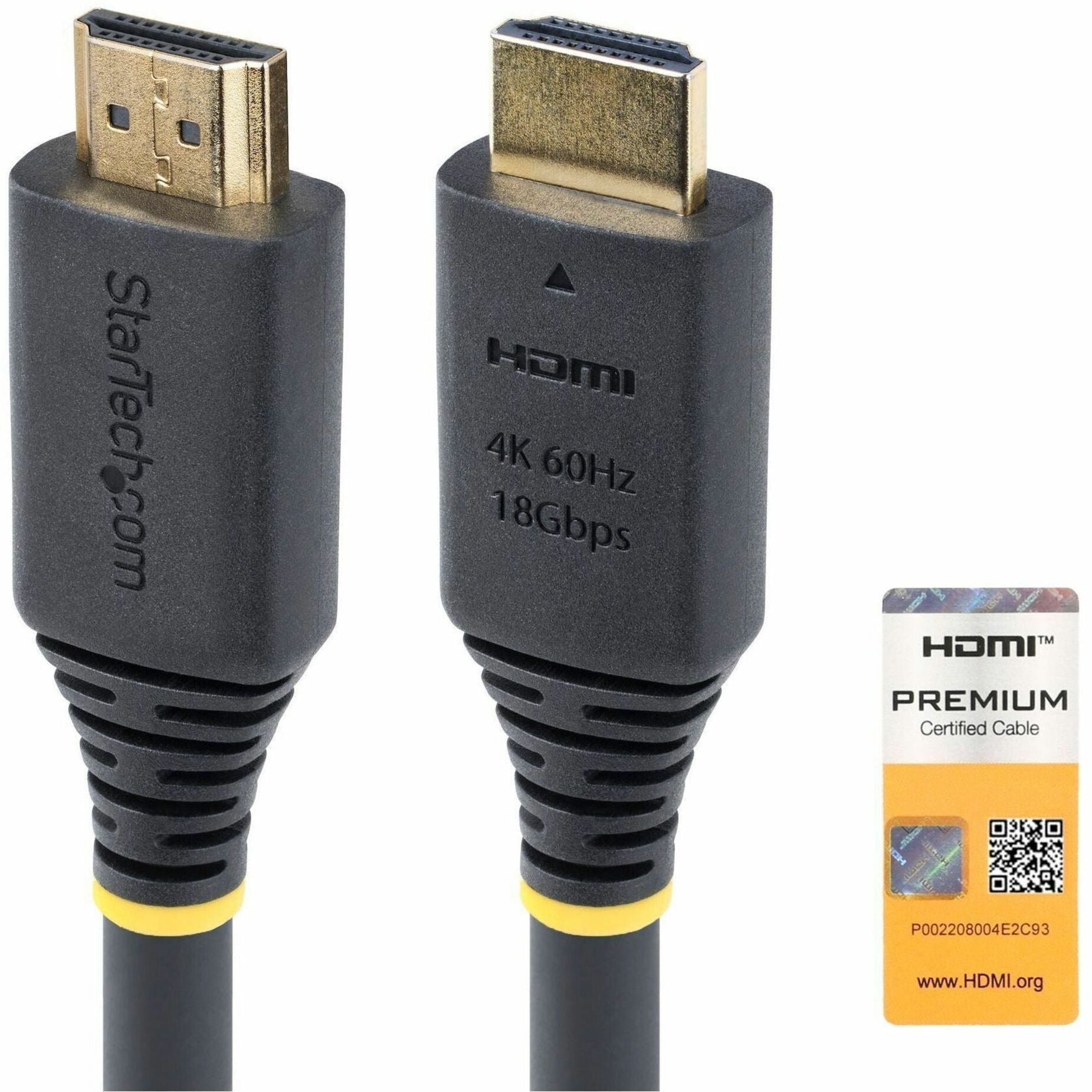 StarTech.com 7m (22.9ft) Premium Certified High Speed HDMI Cable, 4K 60Hz/1440p 144Hz, 18Gbps, UHD HDMI 2.0 Cord, TPE Jacket - Soundz Store AUSTRALIA