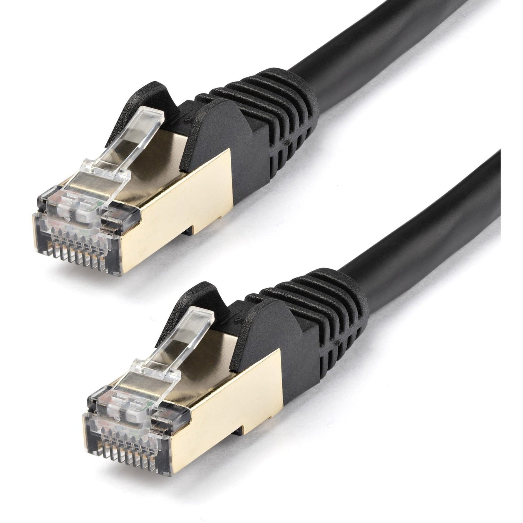 StarTech.com 7m CAT6a Ethernet Cable - 10 Gigabit Category 6a Shielded Snagless 100W PoE Patch Cord - 10GbE Black UL Certified Wiring/TIA - Soundz Store AUSTRALIA