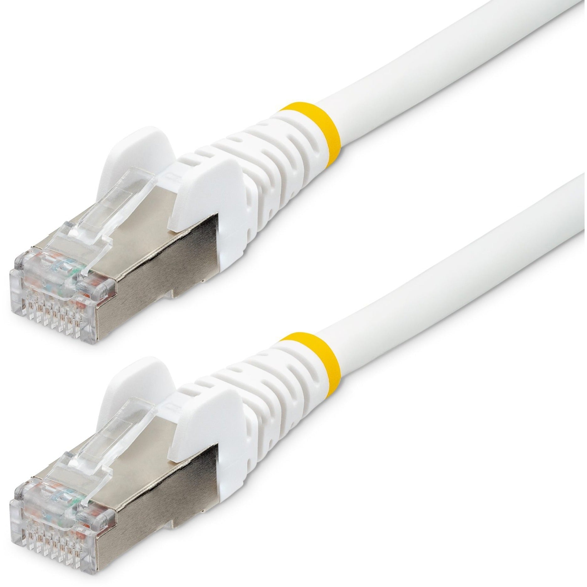 StarTech.com 7m CAT6a Ethernet Cable, White Low Smoke Zero Halogen (LSZH) 10 GbE 100W PoE S/FTP Snagless RJ-45 Network Patch Cord - Soundz Store AUSTRALIA