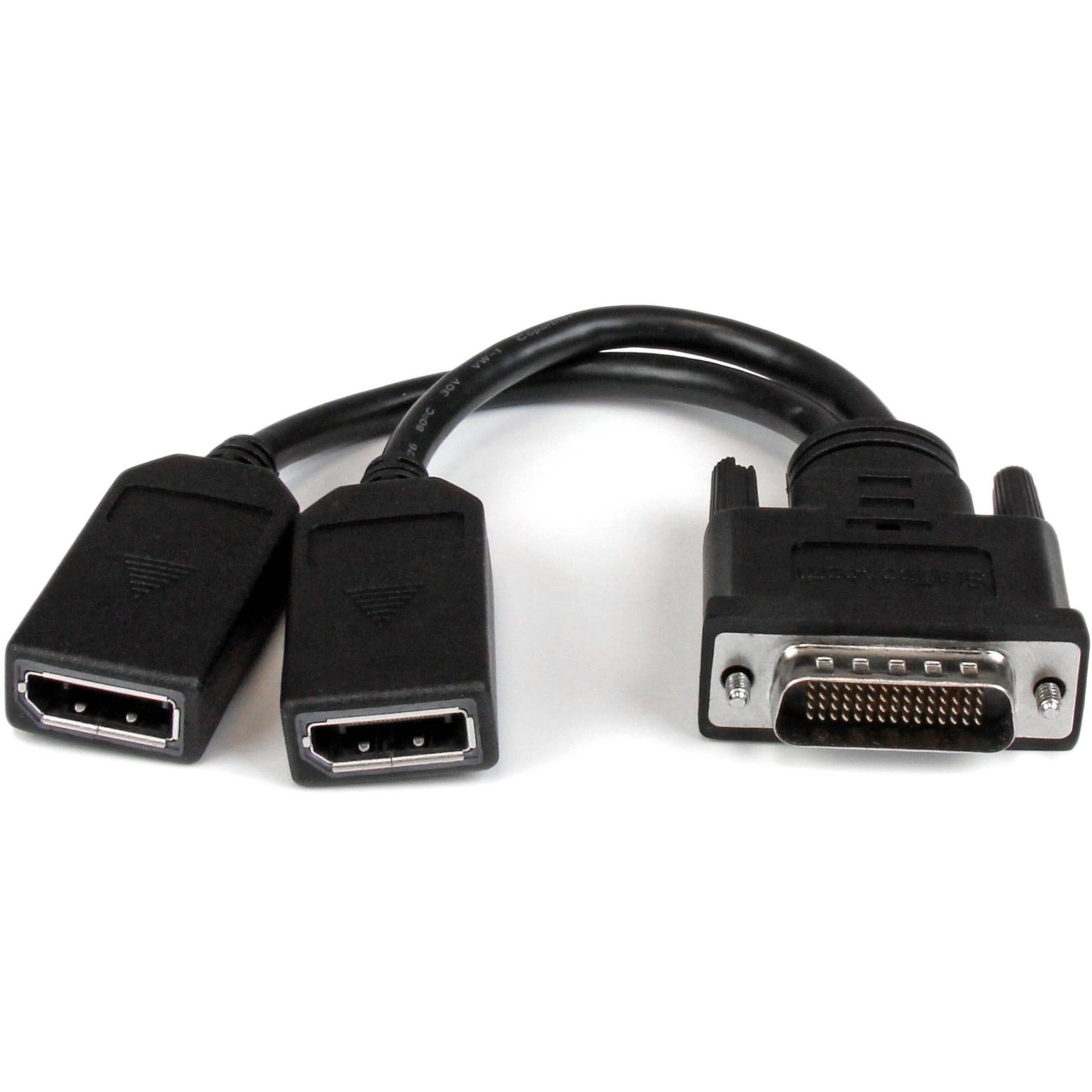 StarTech.com 8' DMS-59 to Dual DisplayPort Adapter Cable, 4K x 2K, DMS 59 pin (M) to 2x DP 1.2 (F) Splitter Y Cable, LFH to 2x DP Monitors - Soundz Store AUSTRALIA