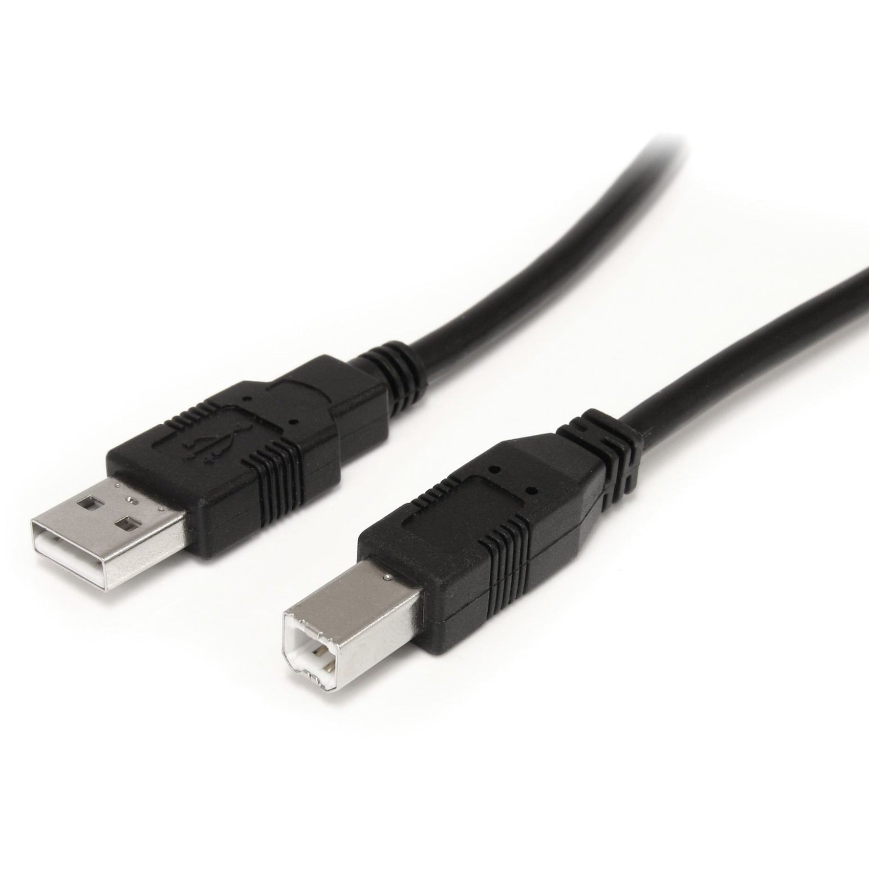 StarTech.com 9 m / 30 ft Active USB A to B Cable - M/M - Black USB 2.0 A to B Cord - Printer Cable - Extension USB Cable (USB2HAB30AC) - Soundz Store AUSTRALIA