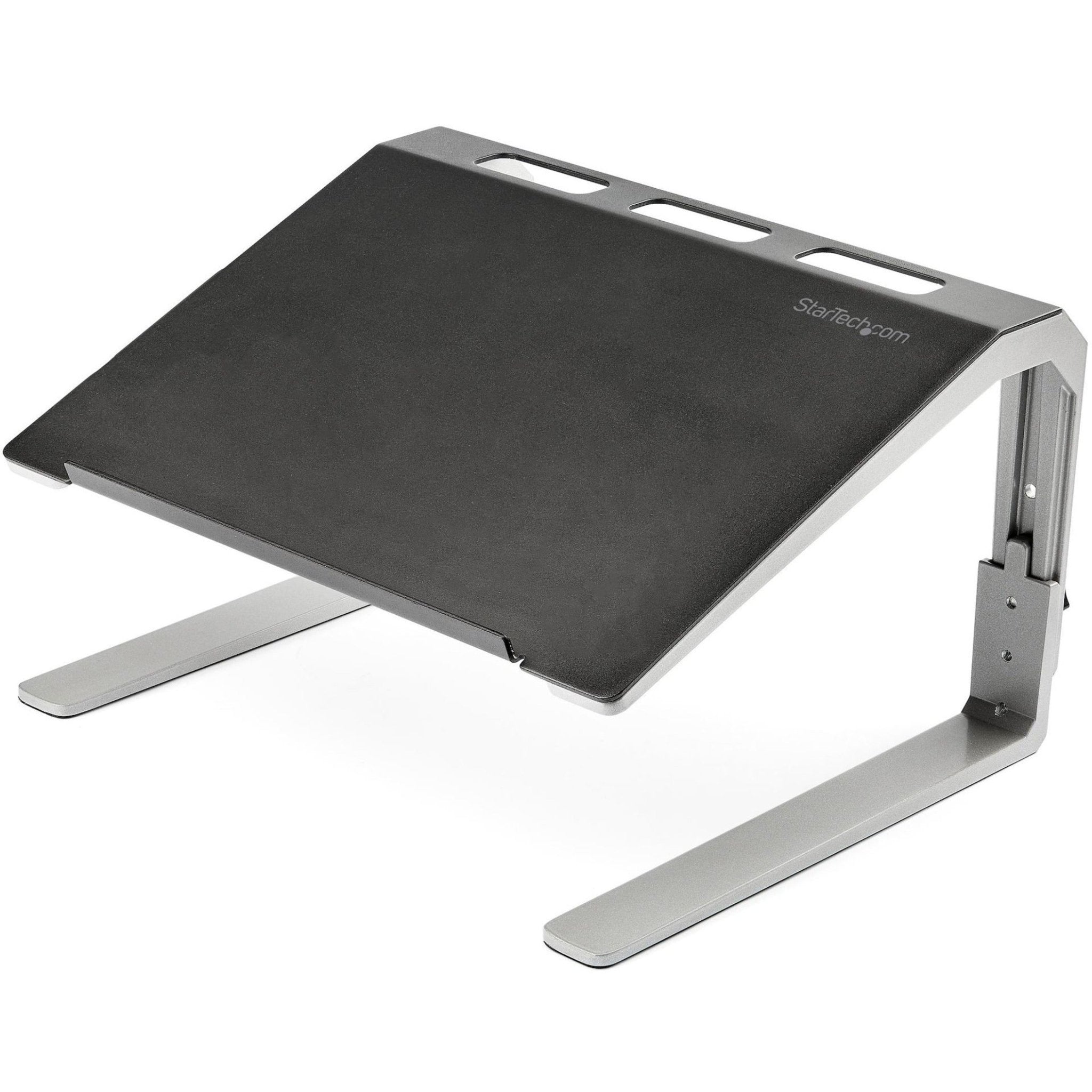 StarTech.com Adjustable Laptop Stand - Heavy Duty Steel & Aluminum - 3 Height Settings - Tilted - Ergonomic Laptop Riser for Desk (LTSTND) - Soundz Store AUSTRALIA