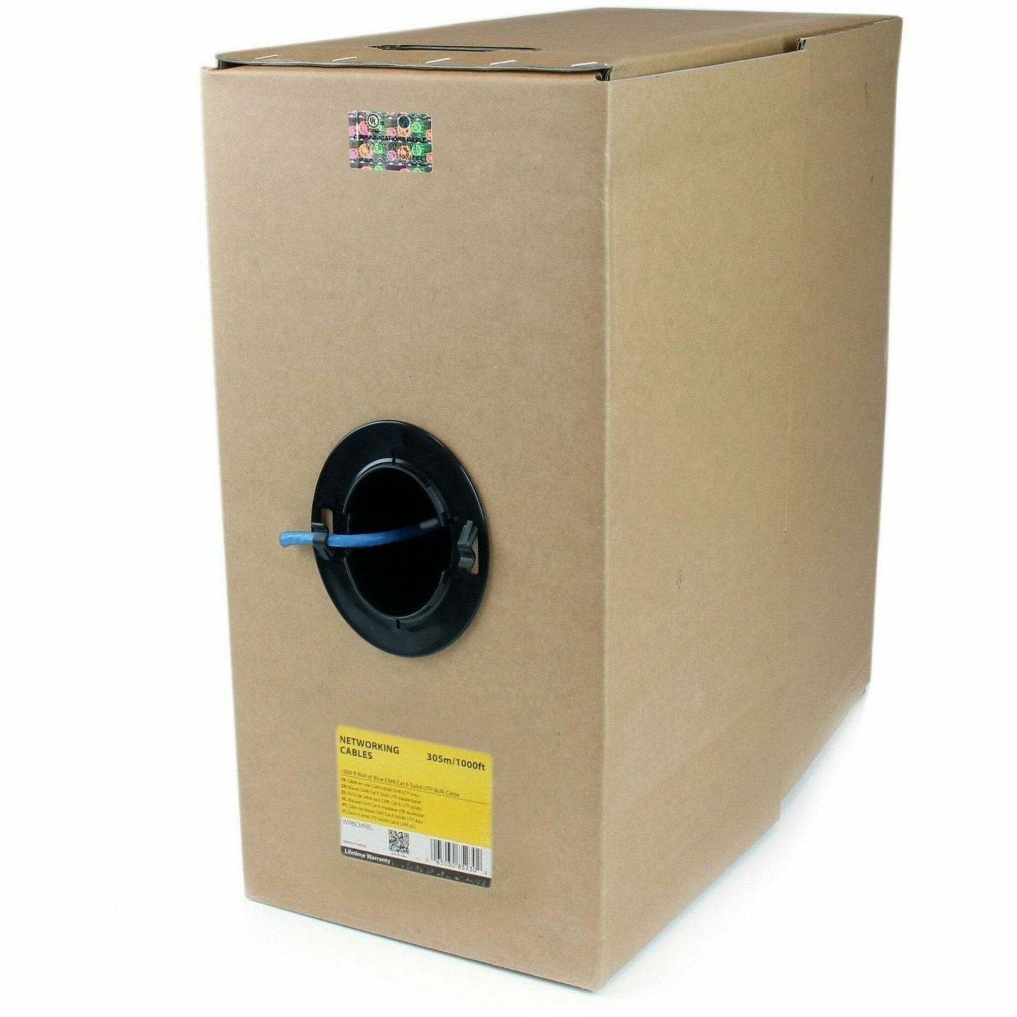 StarTech.com Bulk Cat 6 Ethernet Cable - 1000 ft. (304,8m) - Solid - CMR-Rated - Blue - TAA Compliant - Soundz Store AUSTRALIA