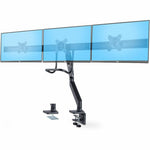 StarTech.com Crossbar Triple Monitor Desk Mount For Up To 3x 27in Screens, VESA 75x75/100x100, Tool-Less Arm Adjustments, C-Clamp/Grommet - Soundz Store AUSTRALIA