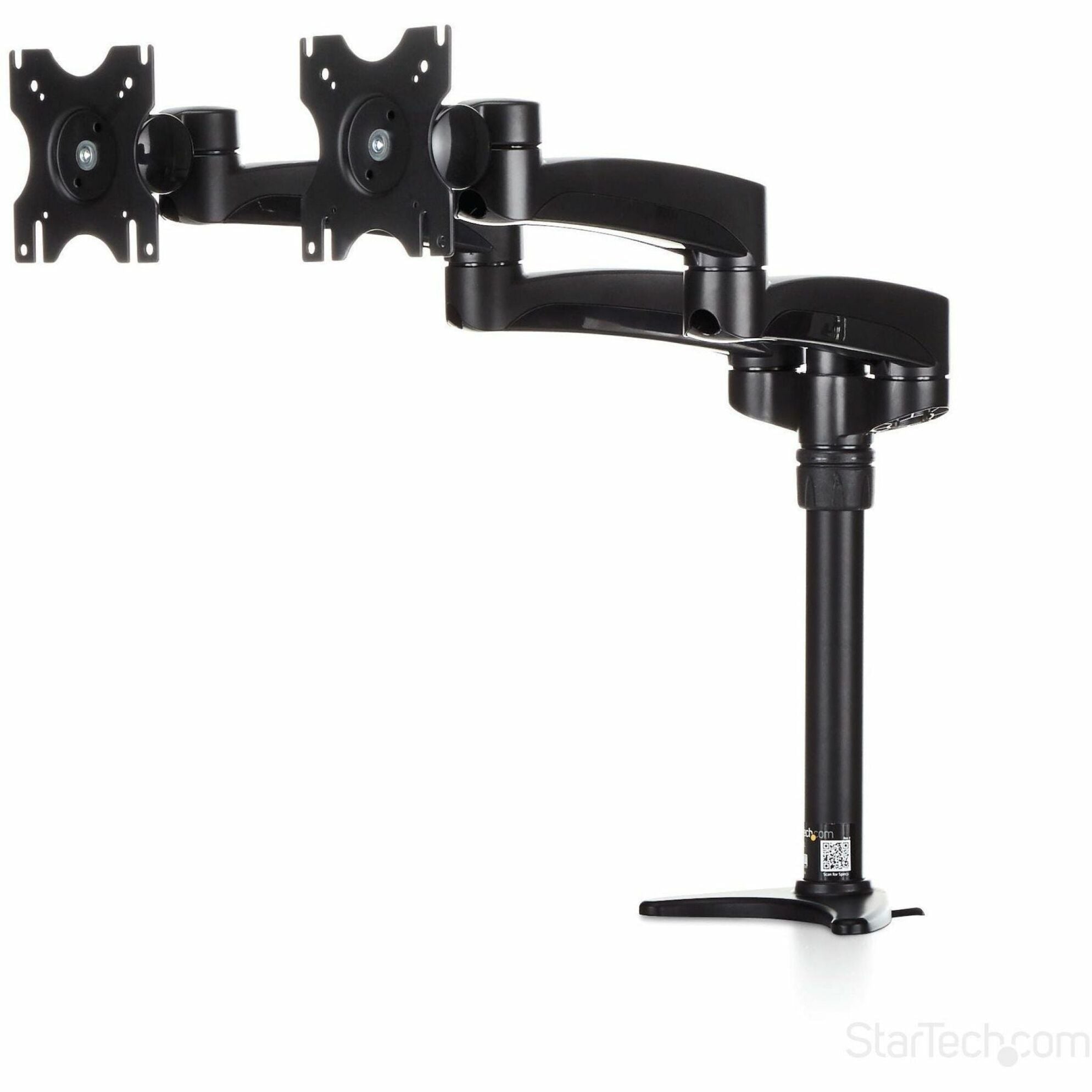 StarTech.com Desk Mount Dual Monitor Arm, Dual Articulating Monitor Arm, Height Adjustable, For VESA Monitors up to 24' (29.9lb/13.6kg) - Soundz Store AUSTRALIA
