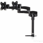 StarTech.com Desk Mount Dual Monitor Arm, Dual Articulating Monitor Arm, Height Adjustable, For VESA Monitors up to 24' (29.9lb/13.6kg) - Soundz Store AUSTRALIA