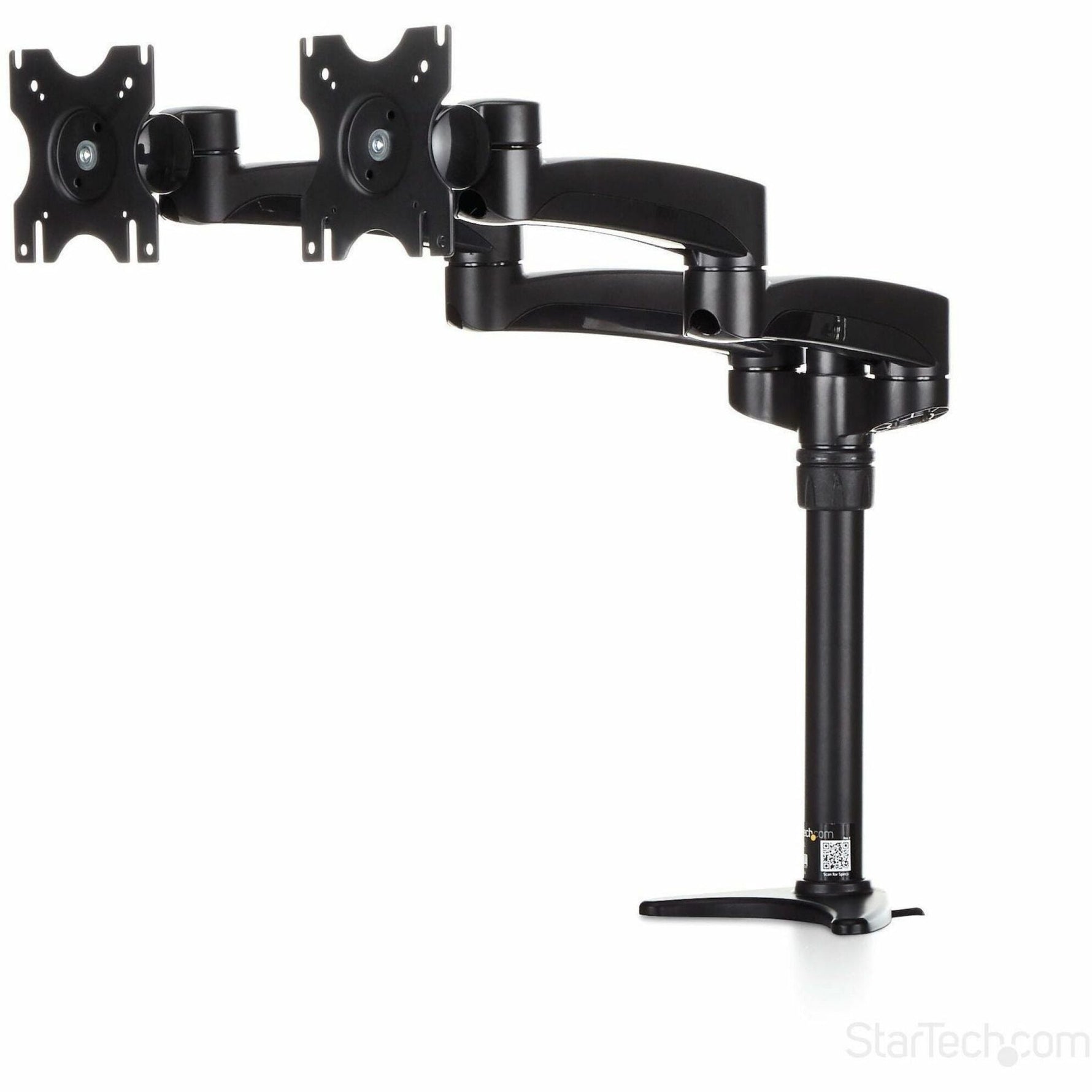 StarTech.com Desk Mount Dual Monitor Arm, Dual Articulating Monitor Arm, Height Adjustable, For VESA Monitors up to 24' (29.9lb/13.6kg) - Soundz Store AUSTRALIA