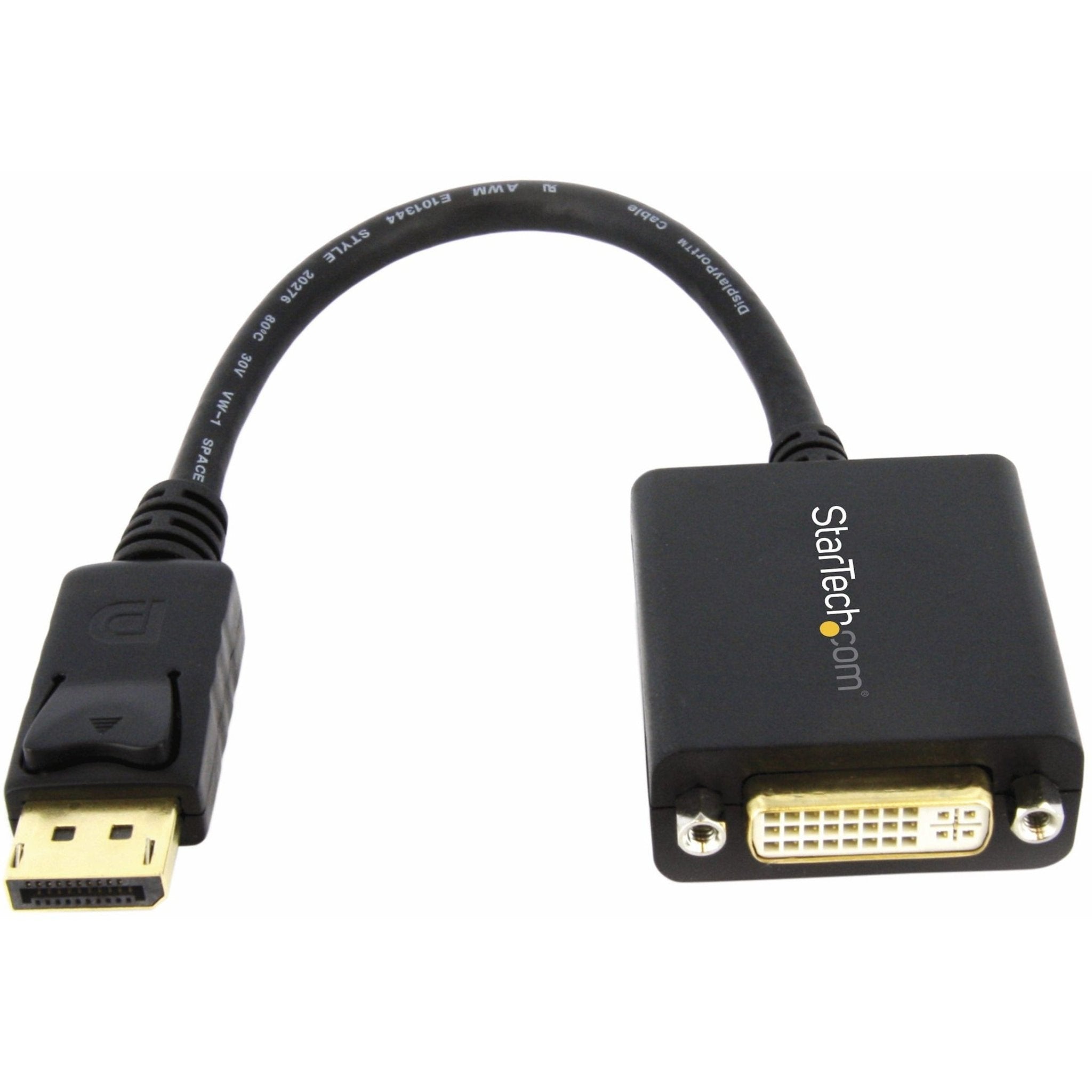 StarTech.com DisplayPort to DVI Adapter, DisplayPort to DVI-D Adapter/Video Converter 1080p, DP 1.2 to DVI Monitor, Latching DP Connector - Soundz Store AUSTRALIA