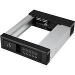 StarTech.com Drive Bay Adapter for 5.25' Serial Attached SCSI (SAS), SATA/600 - Serial ATA/600 Host Interface Internal - Black - Soundz Store AUSTRALIA