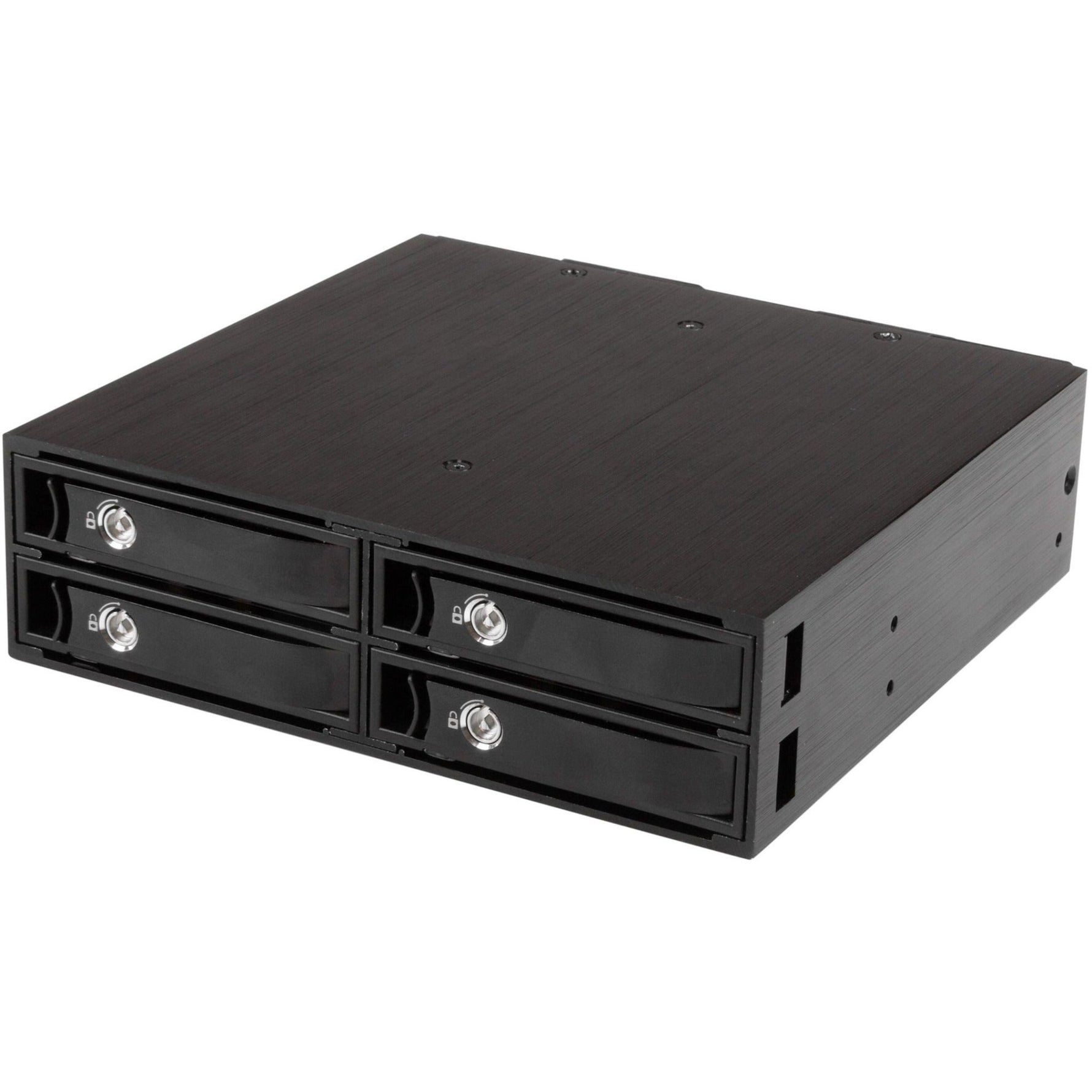 StarTech.com Drive Enclosure for 5.25' SATA/600, Serial Attached SCSI (SAS) - Serial ATA/600 Host Interface Internal - Black - Soundz Store AUSTRALIA