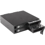 StarTech.com Drive Enclosure for 5.25' SATA/600, Serial Attached SCSI (SAS) - Serial ATA/600 Host Interface Internal - Black - Soundz Store AUSTRALIA