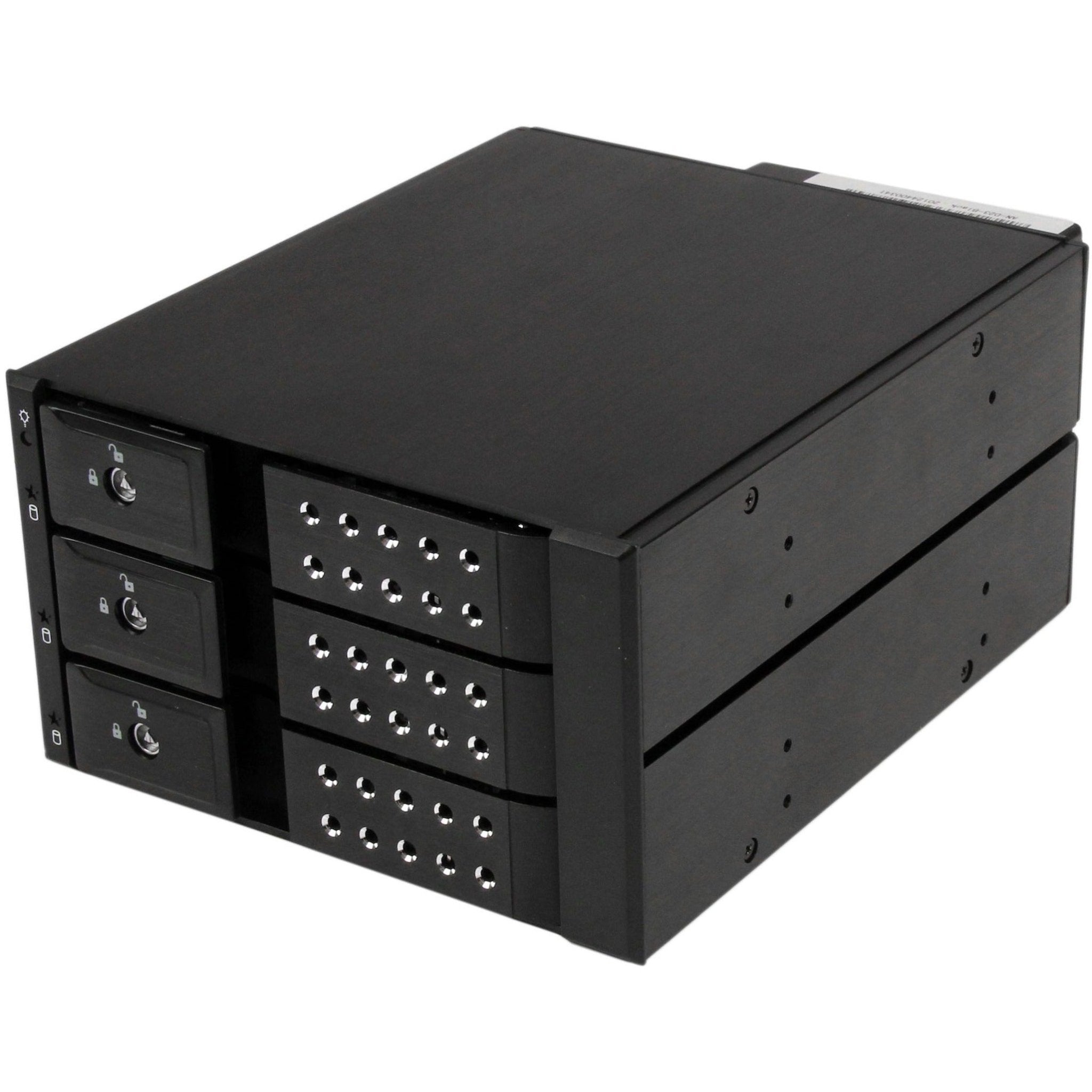 StarTech.com Drive Enclosure for 5.25' Serial Attached SCSI (SAS), SATA/600 - Serial ATA/600 Host Interface Internal - Black - Soundz Store AUSTRALIA