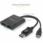 StarTech.com Dual-Monitor DisplayPort 1.2 Splitter, DisplayPort to 2x DP Multi-Monitor Adapter, Dual 4K 30Hz Computer MST Hub, Windows~2-Port Multi Monitor Adapter, DisplayPort 1.2 MST Hub, Dual 4K 30Hz, Video Splitter for Extended Desktop Mode, Windows O - Soundz Store AUSTRALIA