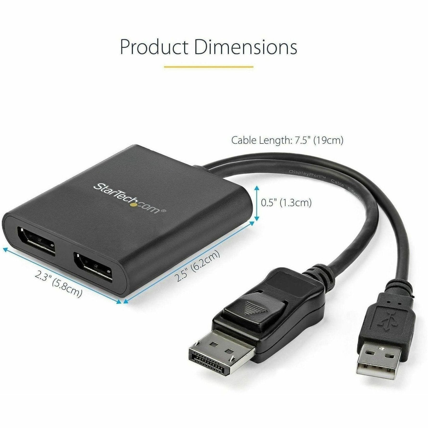 StarTech.com Dual-Monitor DisplayPort 1.2 Splitter, DisplayPort to 2x DP Multi-Monitor Adapter, Dual 4K 30Hz Computer MST Hub, Windows~2-Port Multi Monitor Adapter, DisplayPort 1.2 MST Hub, Dual 4K 30Hz, Video Splitter for Extended Desktop Mode, Windows O - Soundz Store AUSTRALIA