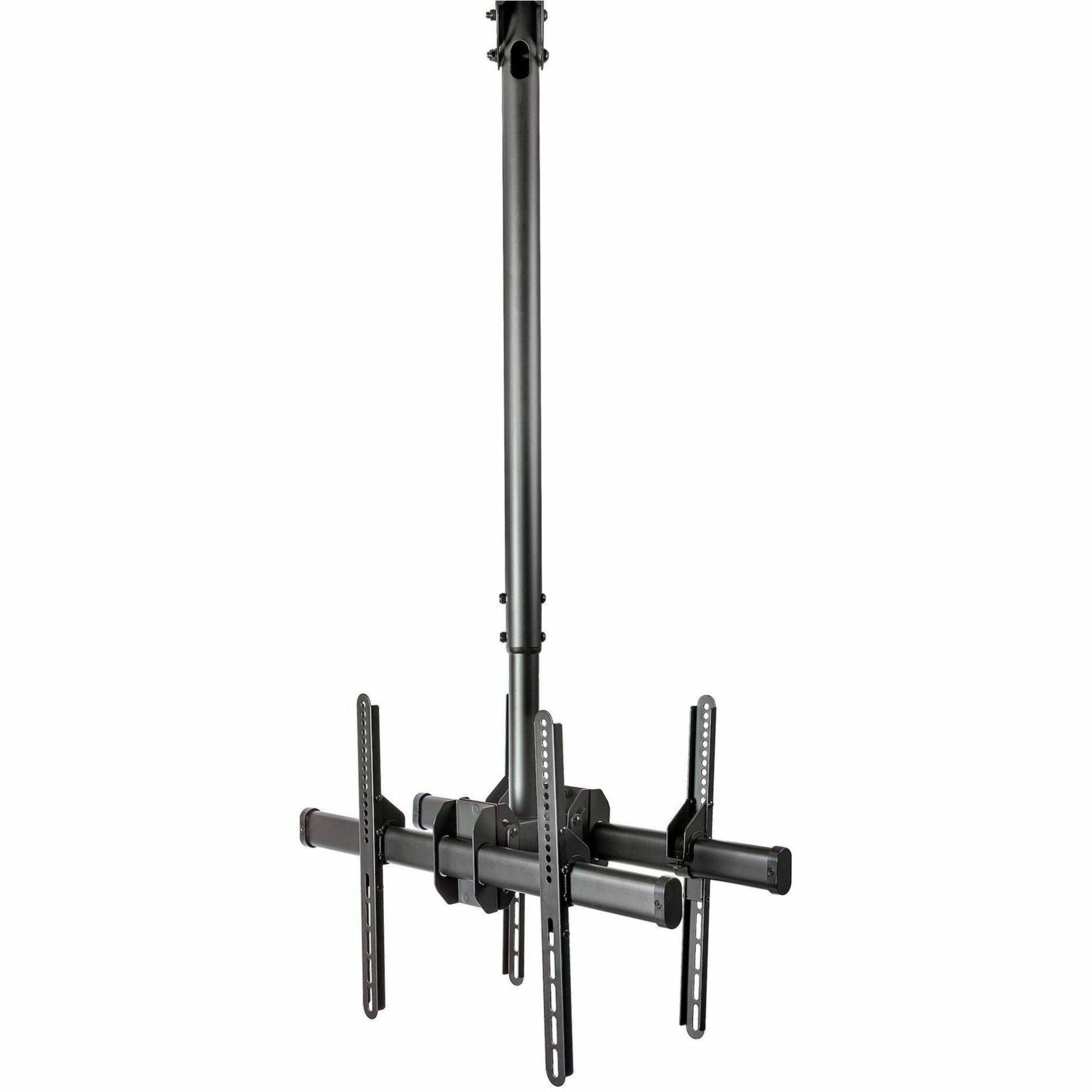 StarTech.com Dual TV Ceiling Mount, Back-to-Back Hanging Dual Screen VESA Pole Mount for 32'-75' TVs - Height Adjustable Telescopic Pole - Soundz Store AUSTRALIA