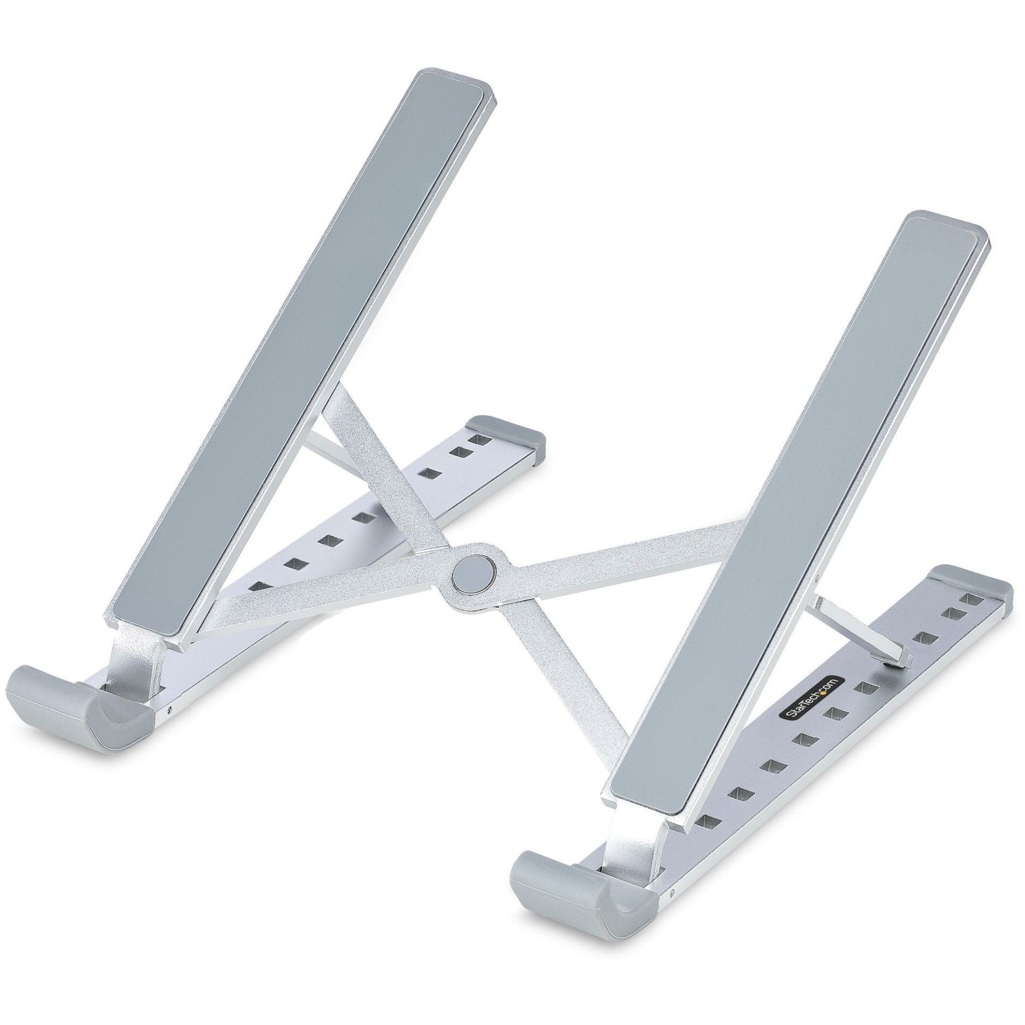 StarTech.com Foldable Laptop Riser Stand, Portable Height Adjustable Ergonomic Laptop Stand, Tilt/Raised/Angled Laptop/Tablet Stand - Soundz Store AUSTRALIA