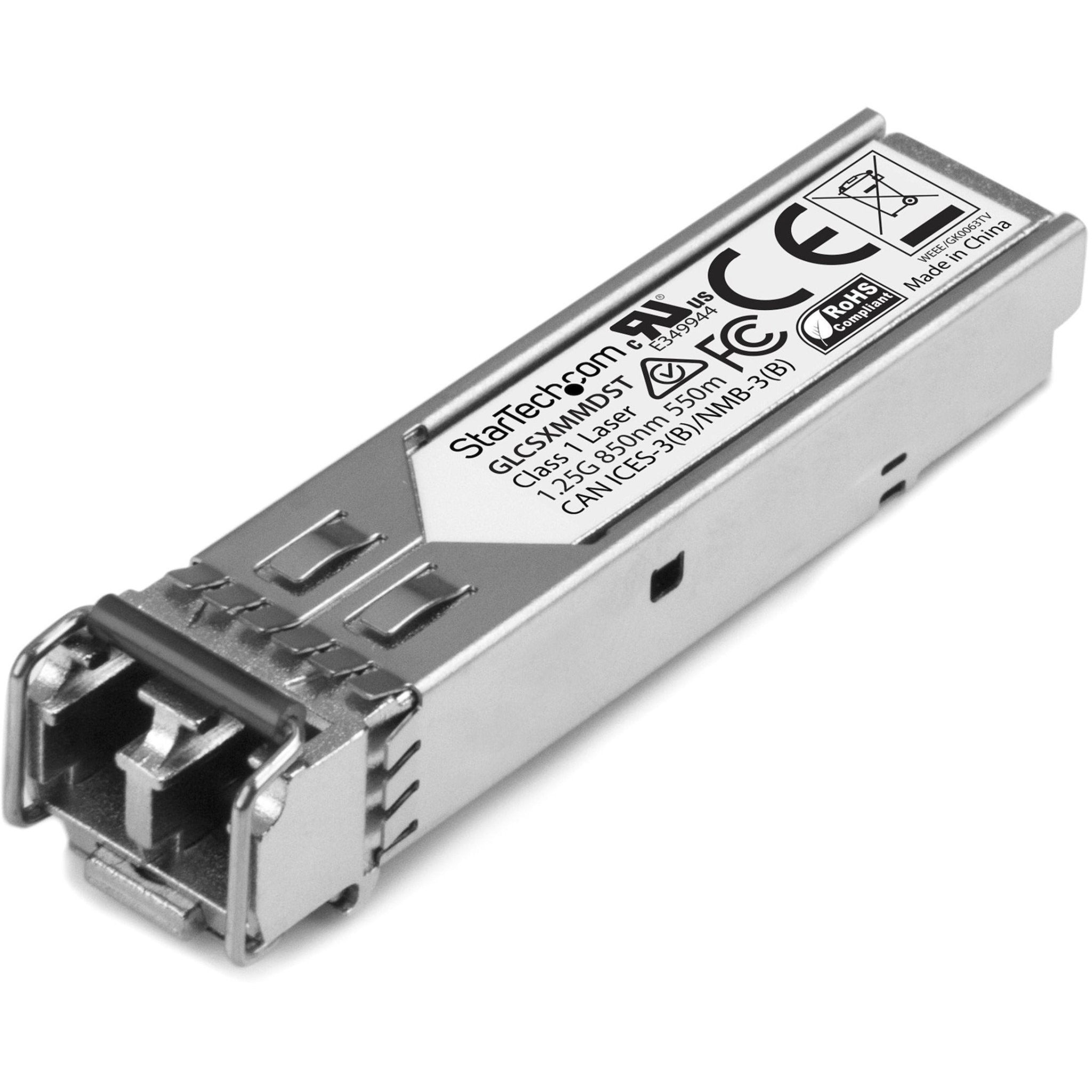 StarTech.com GLC-SX-MMD SFP (mini-GBIC) - 1 x LC Duplex 1000Base-SX Network - 1 Each - Soundz Store AUSTRALIA
