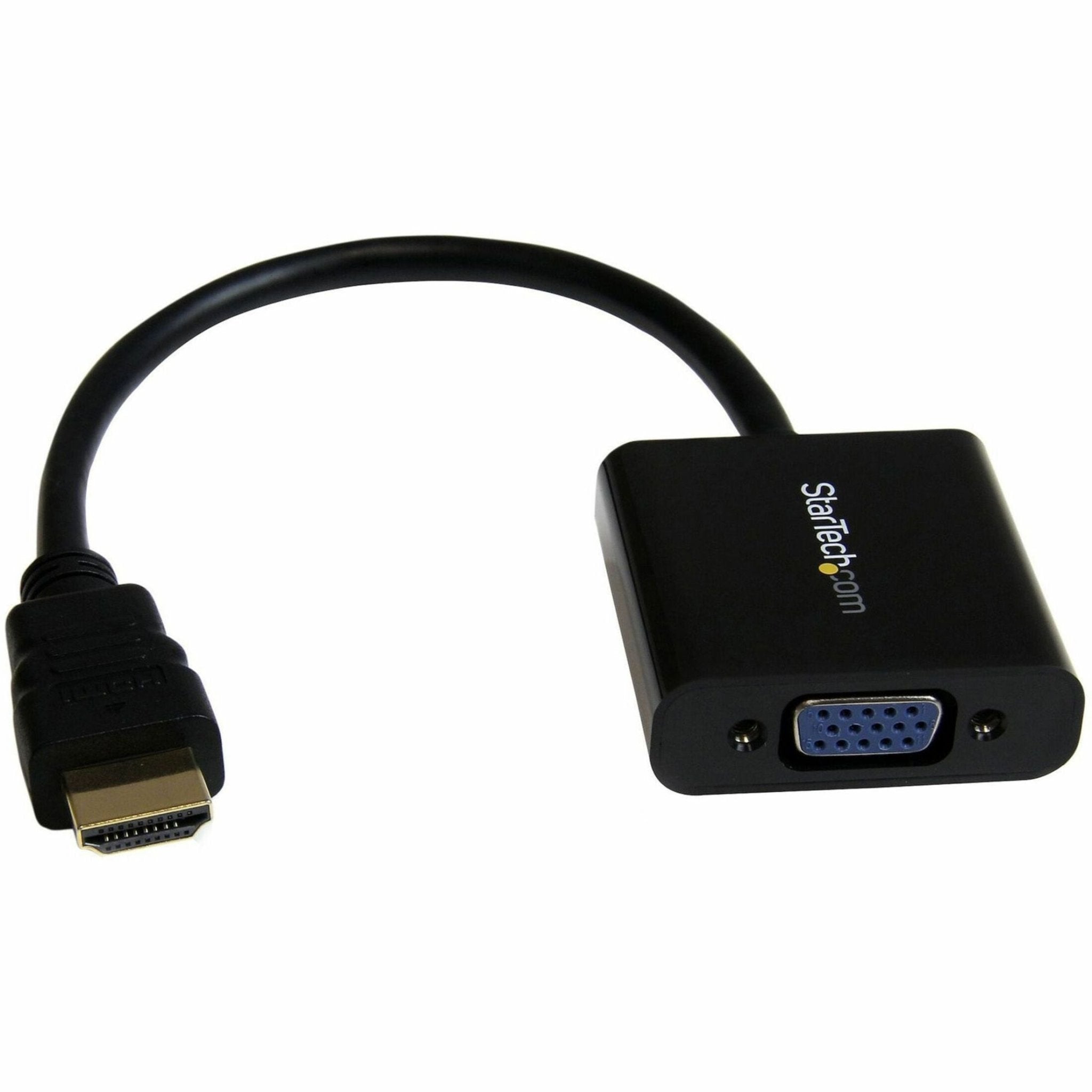 StarTech.com HDMI to VGA Adapter - 1080p - 1920 x 1080 - Black - HDMI Converter - VGA to HDMI Monitor Adapter - Soundz Store AUSTRALIA
